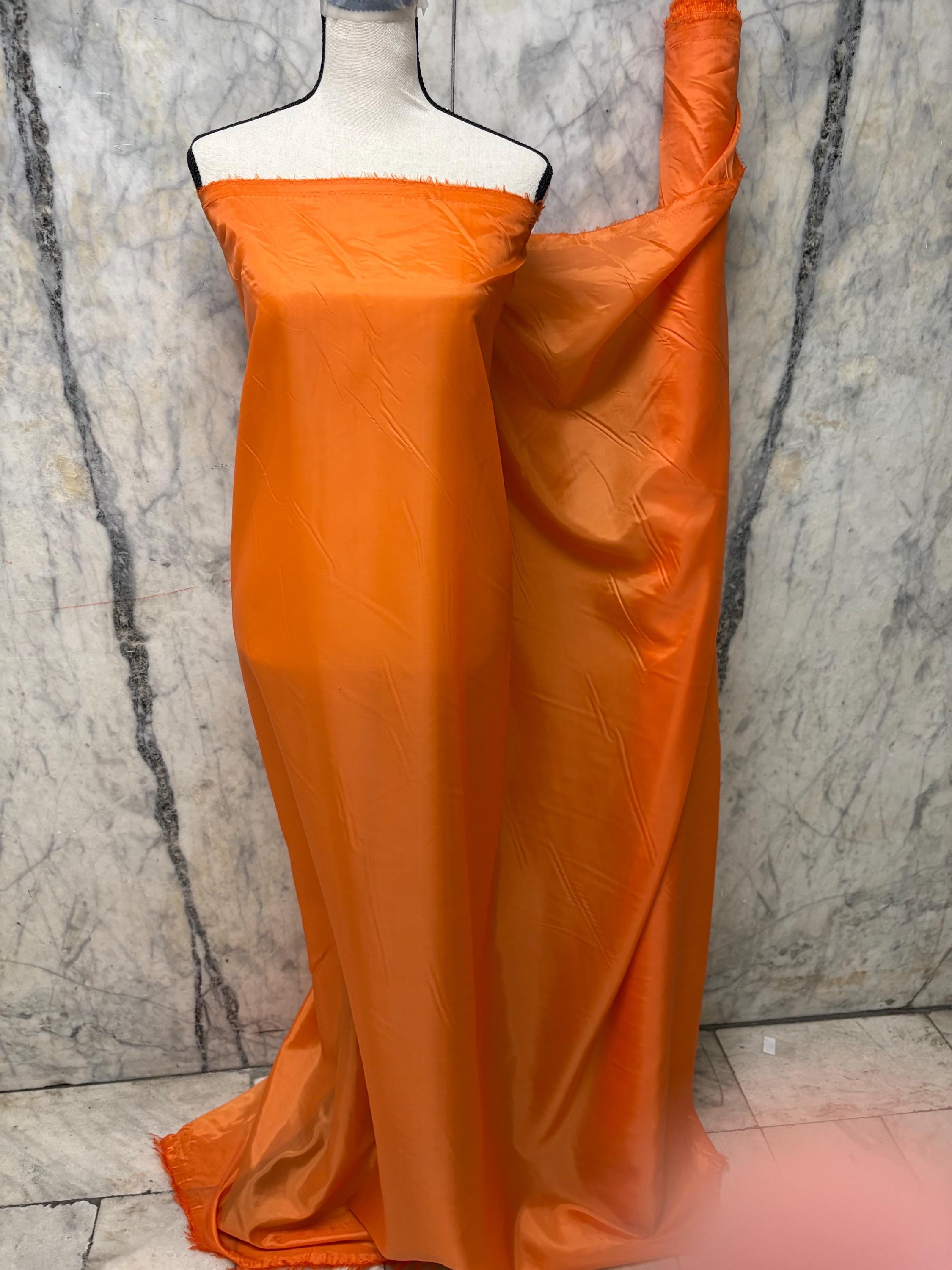 Poly Lining Fabric - Orange - 58" Width
