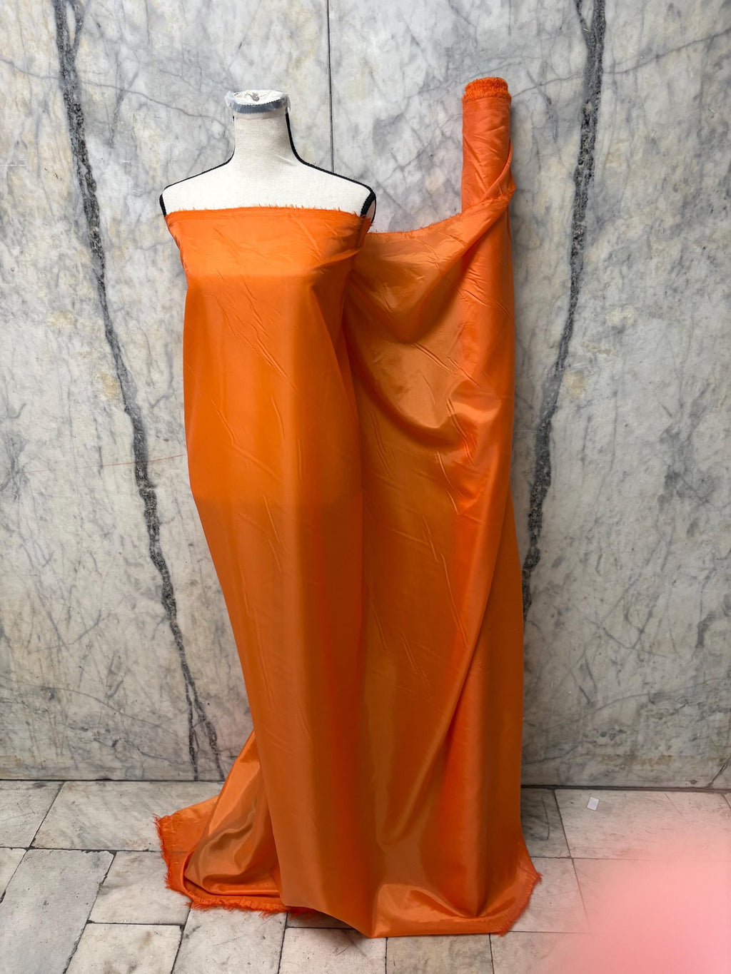 Poly Lining Fabric - Orange - 58" Width
