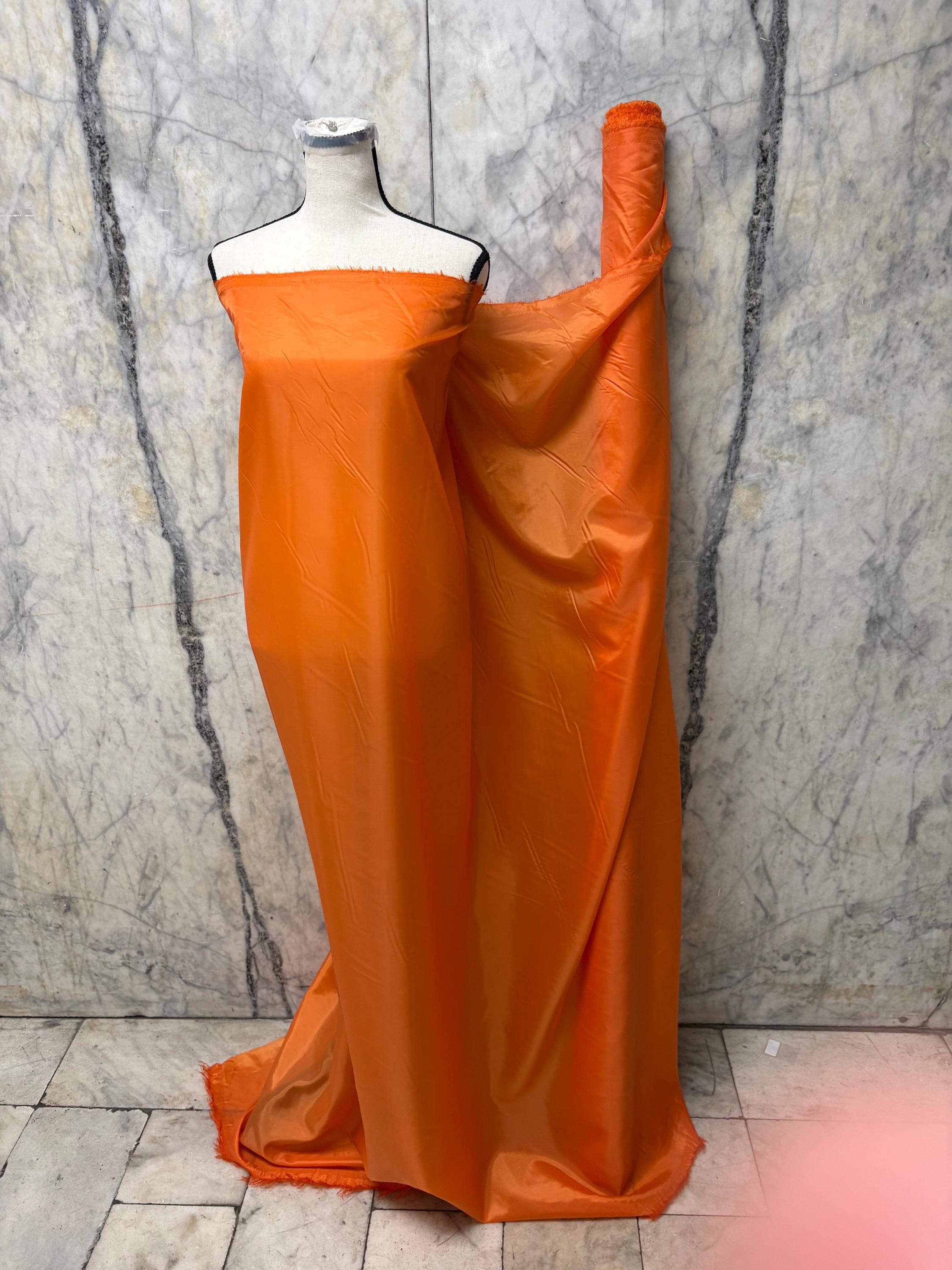 Poly Lining Fabric - Orange - 58" Width