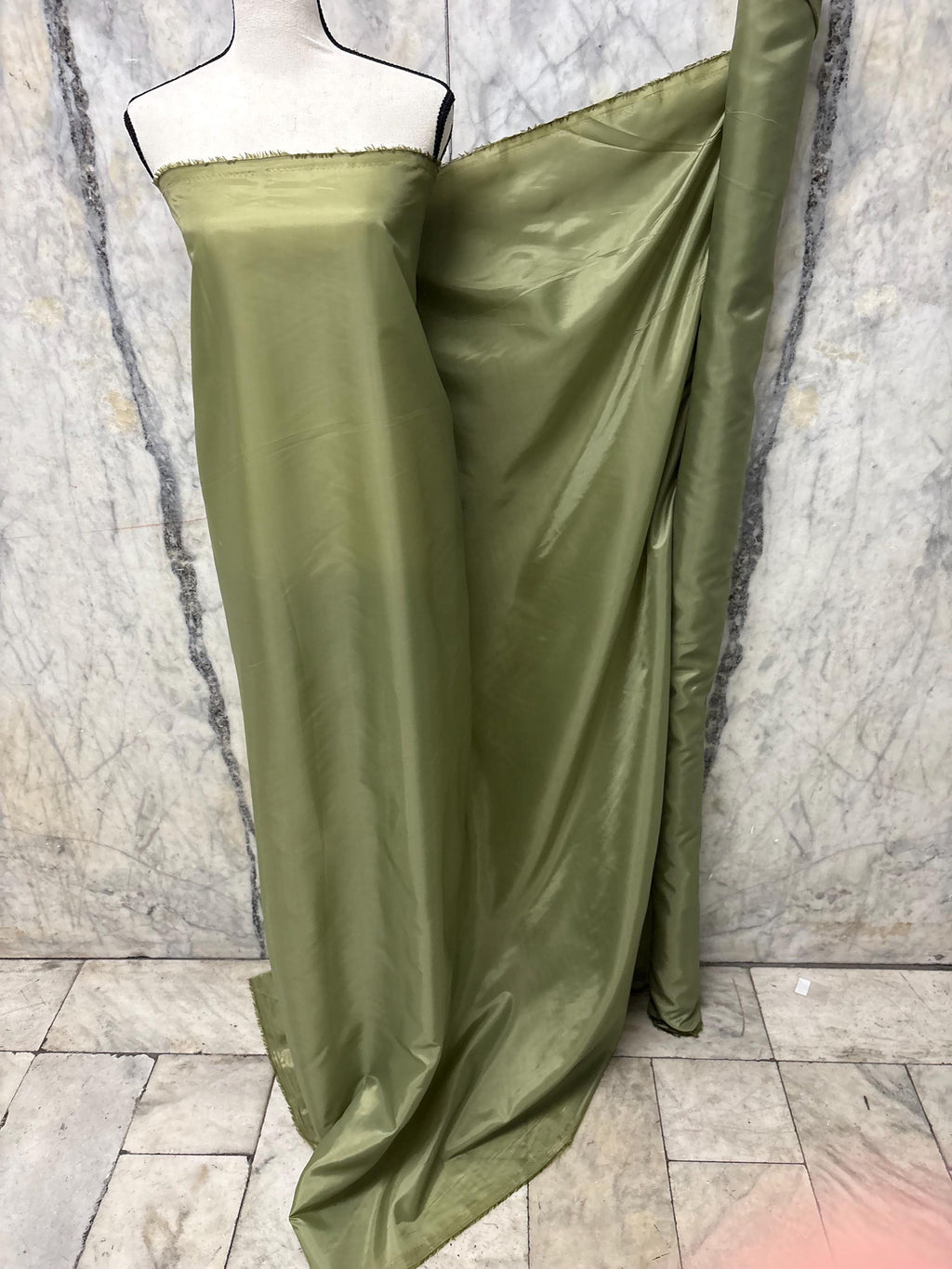 Poly Lining Fabric - Olive - 58" Width
