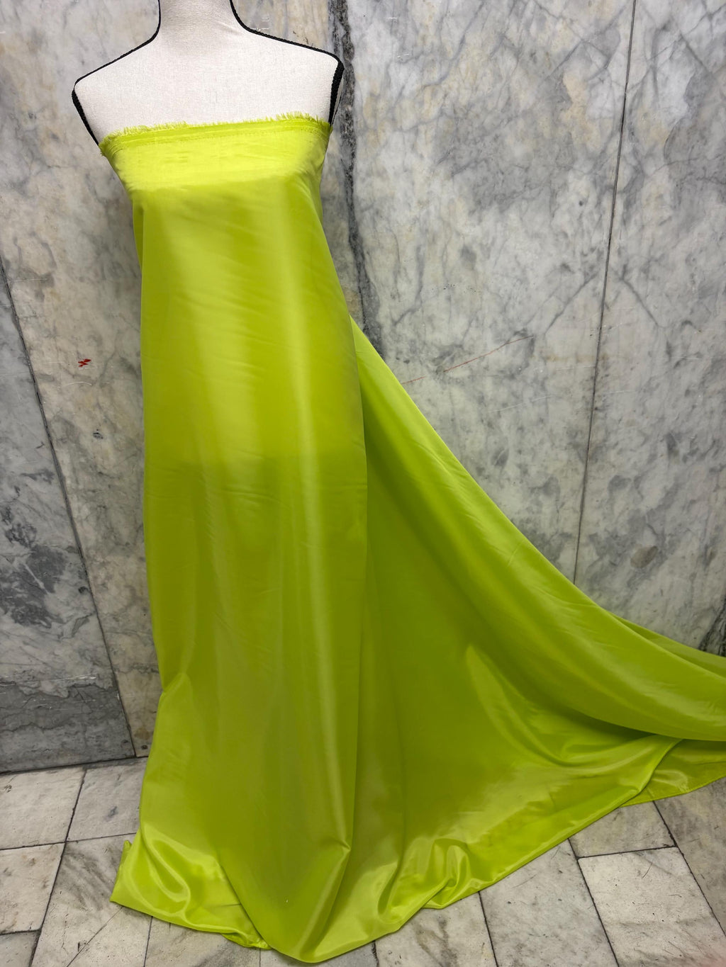 Poly Lining Fabrics - Lime yellow - 60" Width