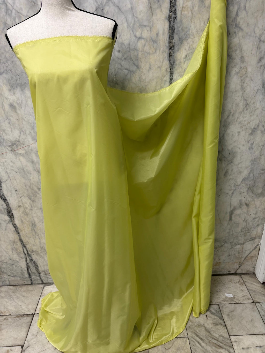 Poly Lining Fabrics - Sage Yellow - 60" Width