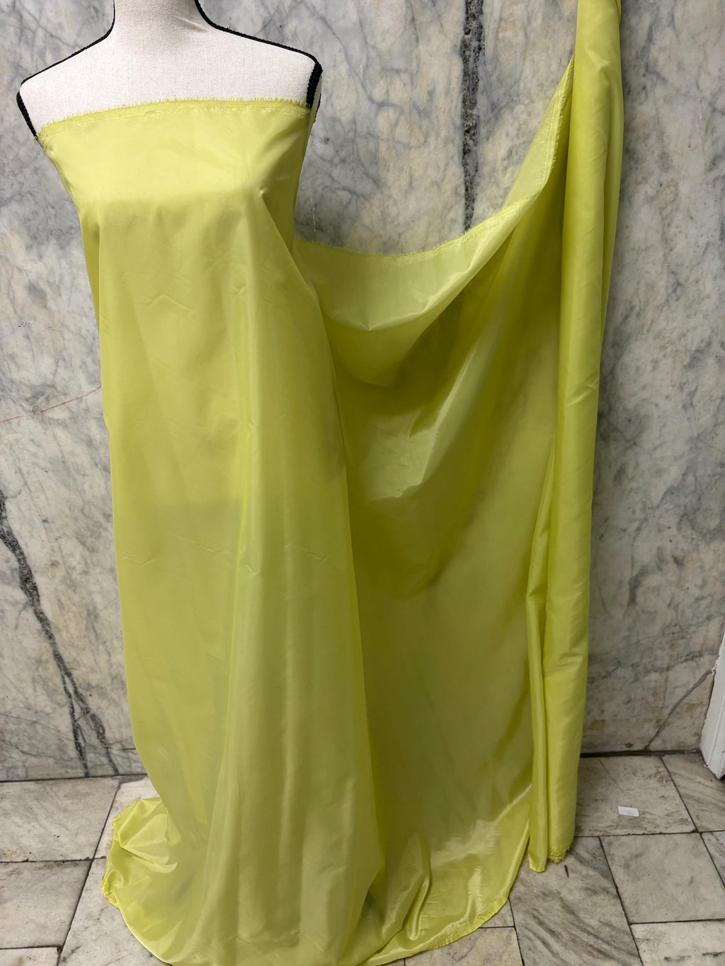 Poly Lining Fabrics - Sage Yellow - 60" Width