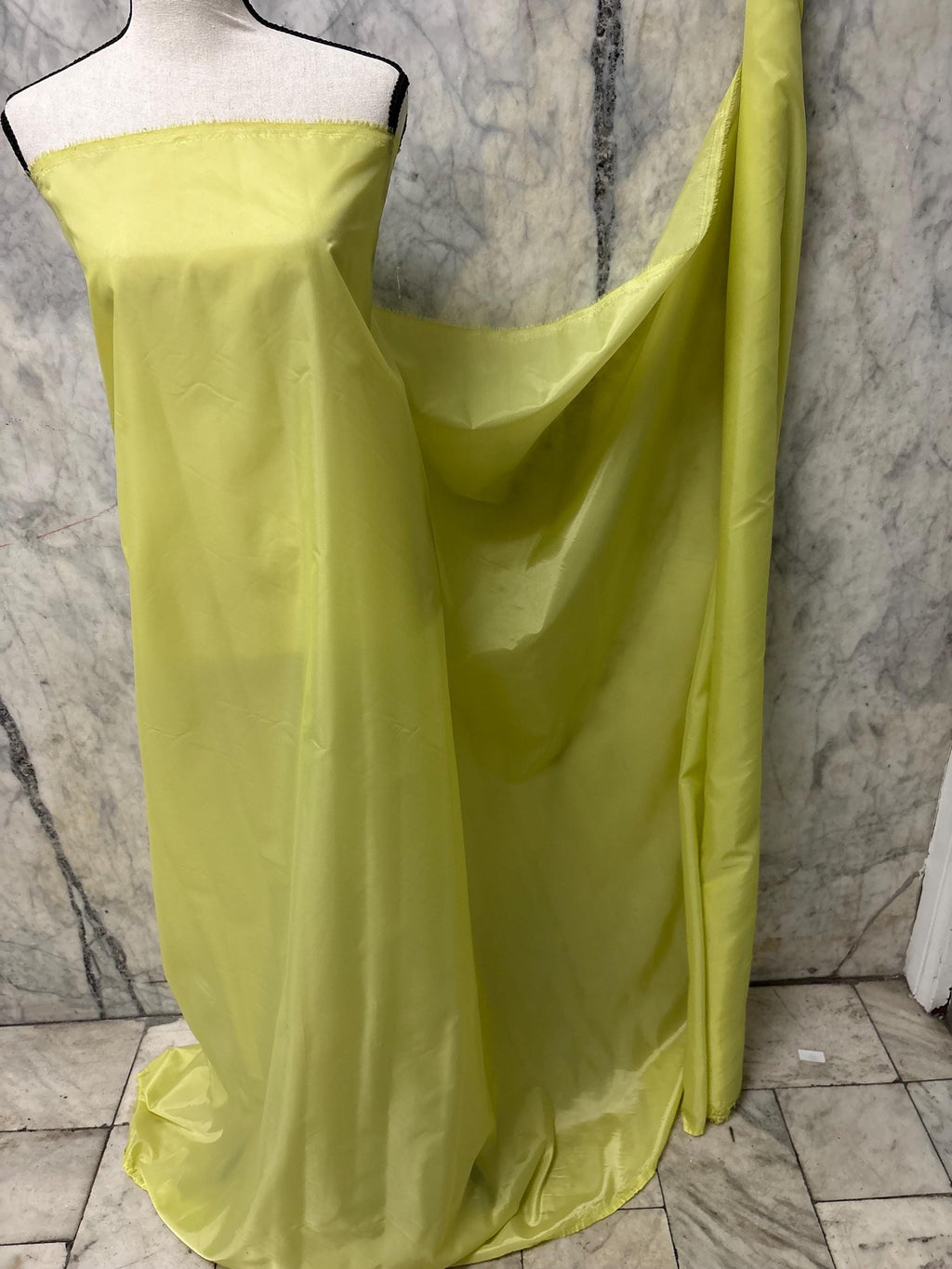 Poly Lining Fabrics - Sage Yellow - 60" Width