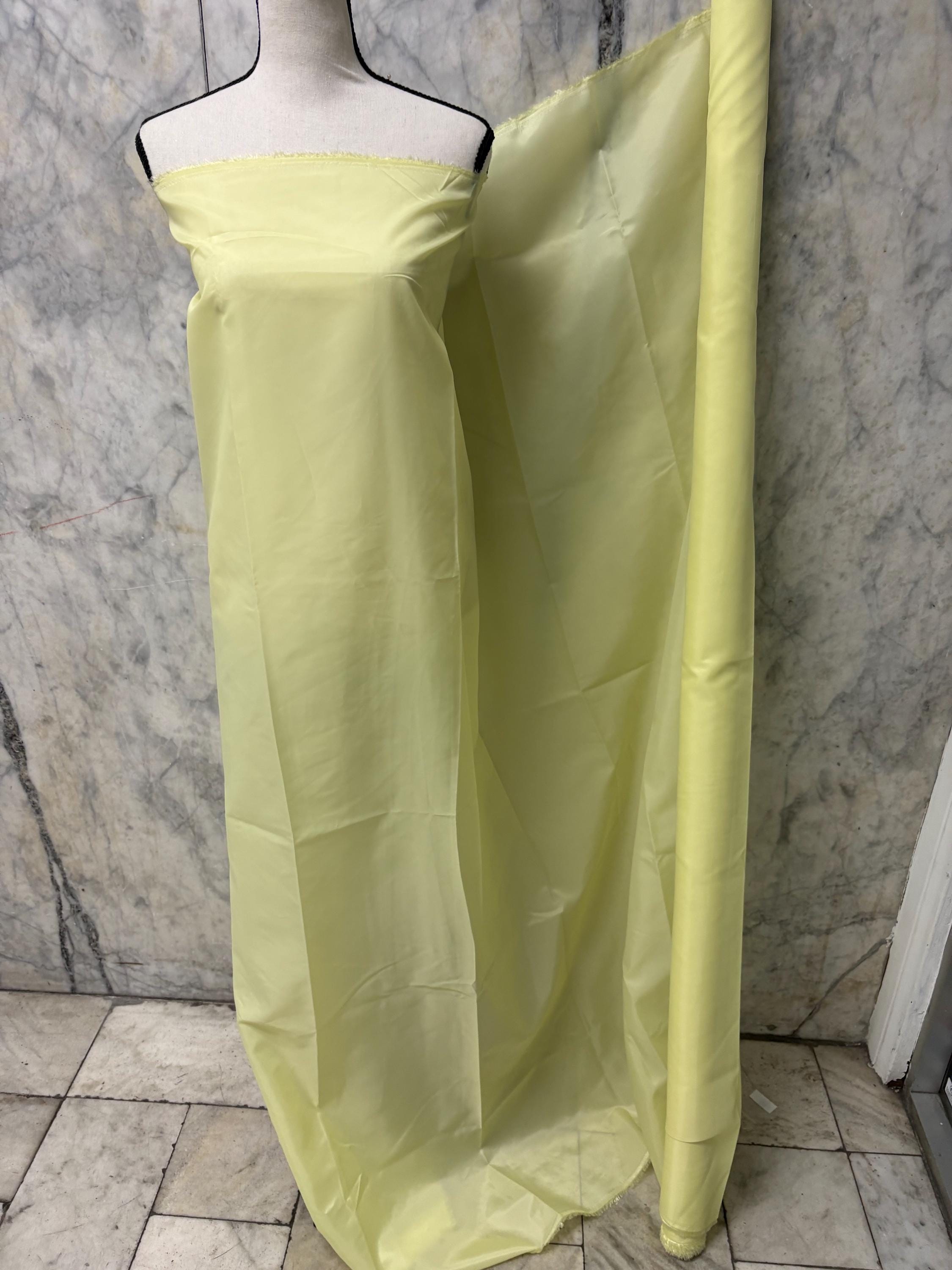 Poly Lining Fabrics - Yellow - 60" Width