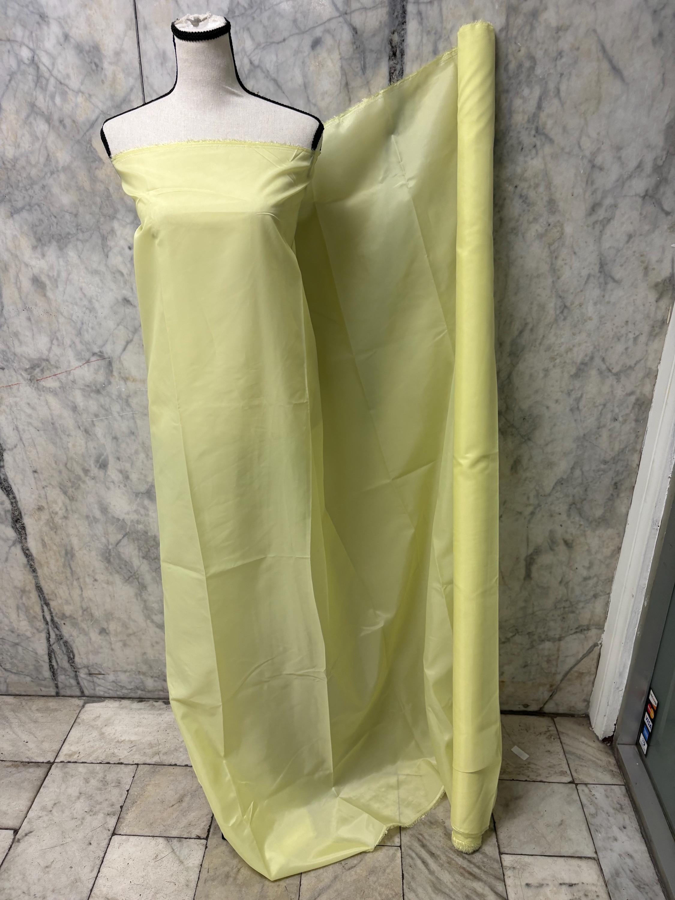 Poly Lining Fabrics - Yellow - 60" Width