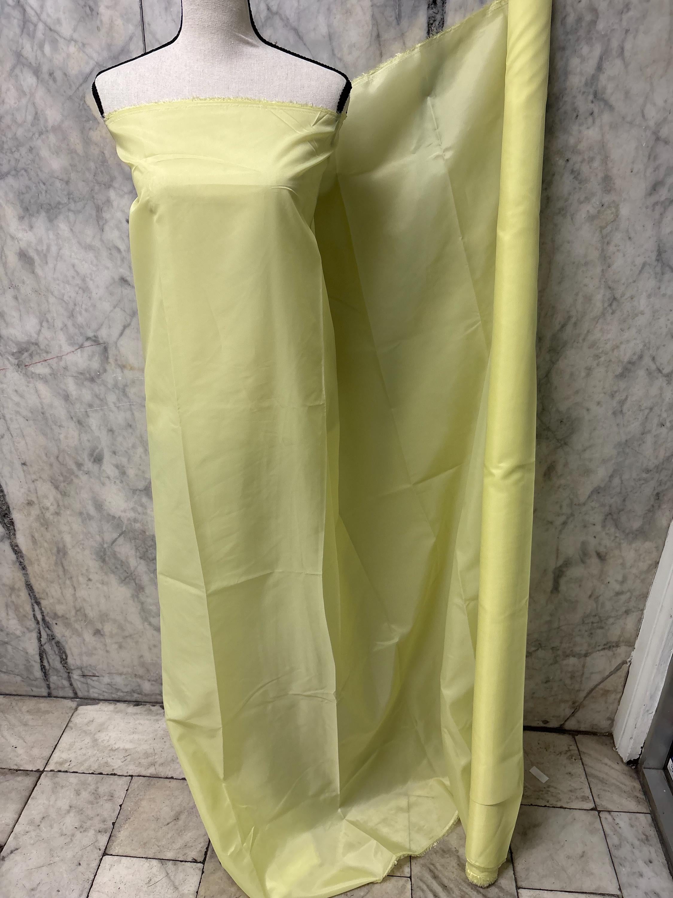 Poly Lining Fabrics - Yellow - 60" Width