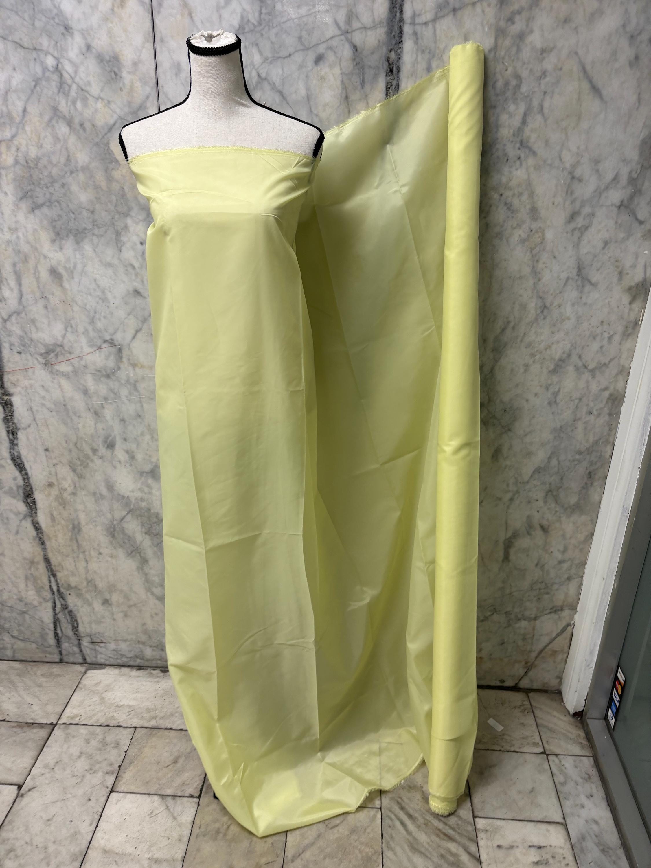 Poly Lining Fabrics - Yellow - 60" Width