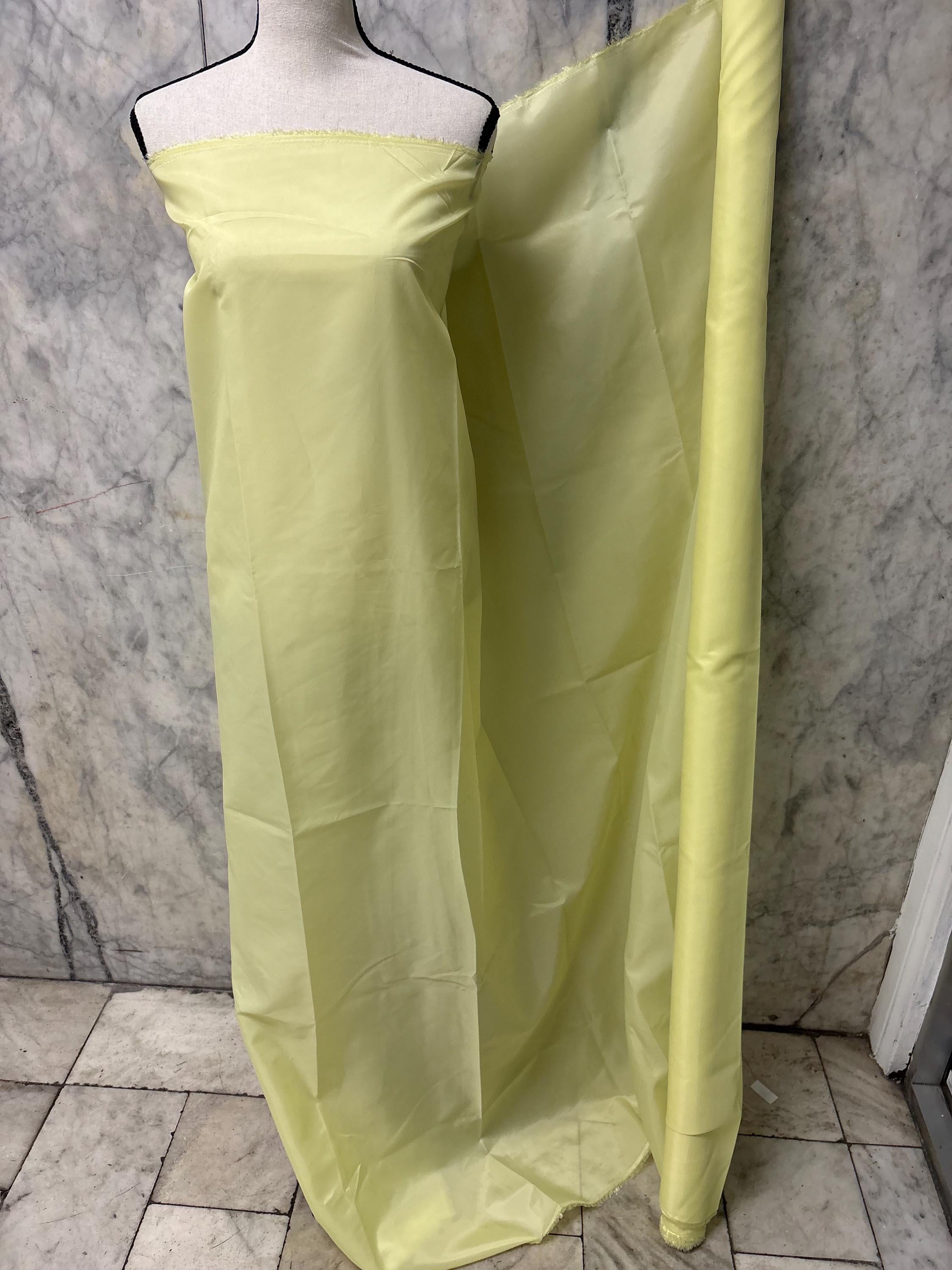 Poly Lining Fabrics - Yellow - 60" Width