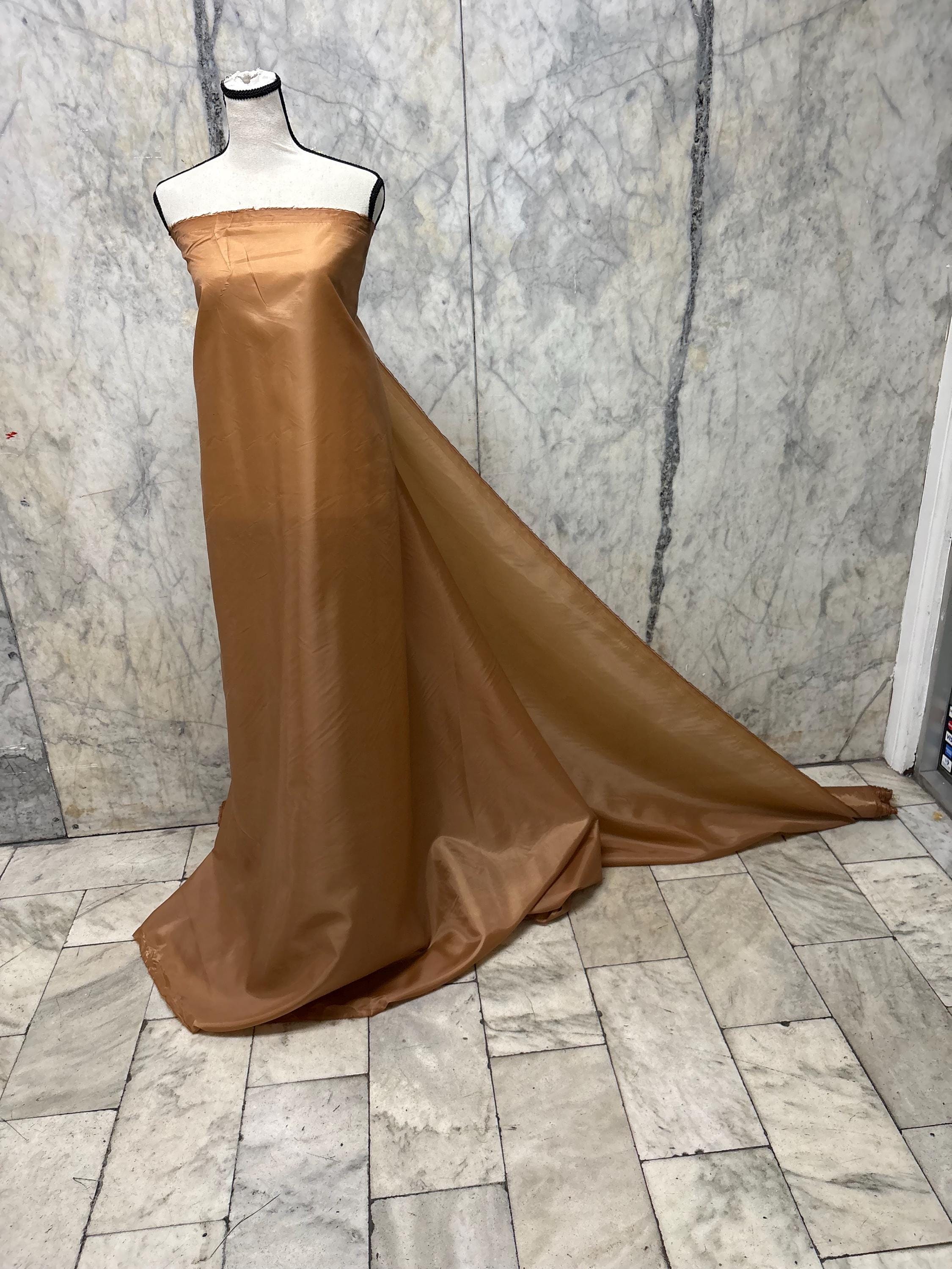 Poly Lining Fabrics - Light Brown - 60" Width