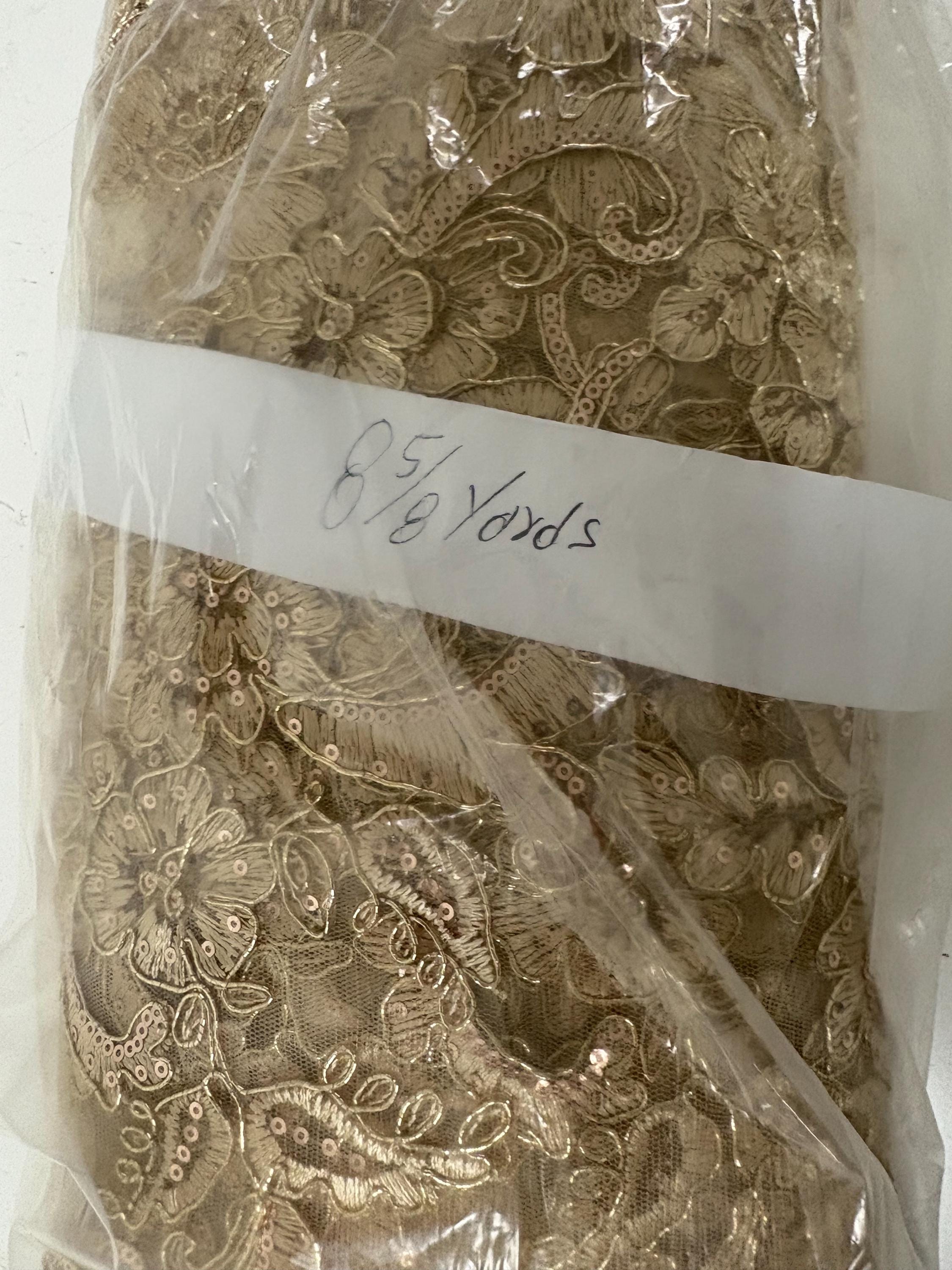 Lace fabric - Champagne - 49" Width - Design US50