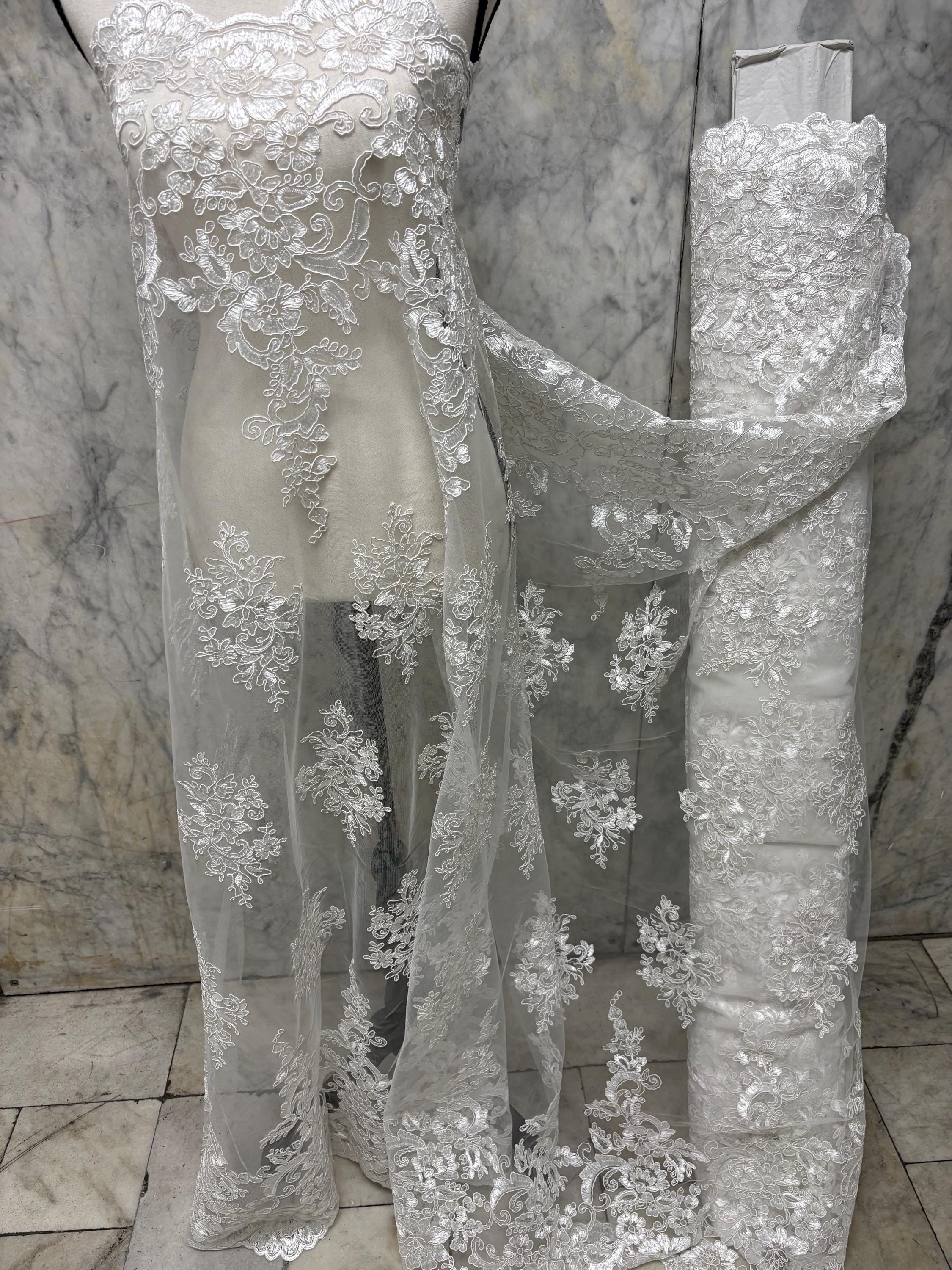 Lace Fabric - Ivory - 49/50" Width - Ref. US50