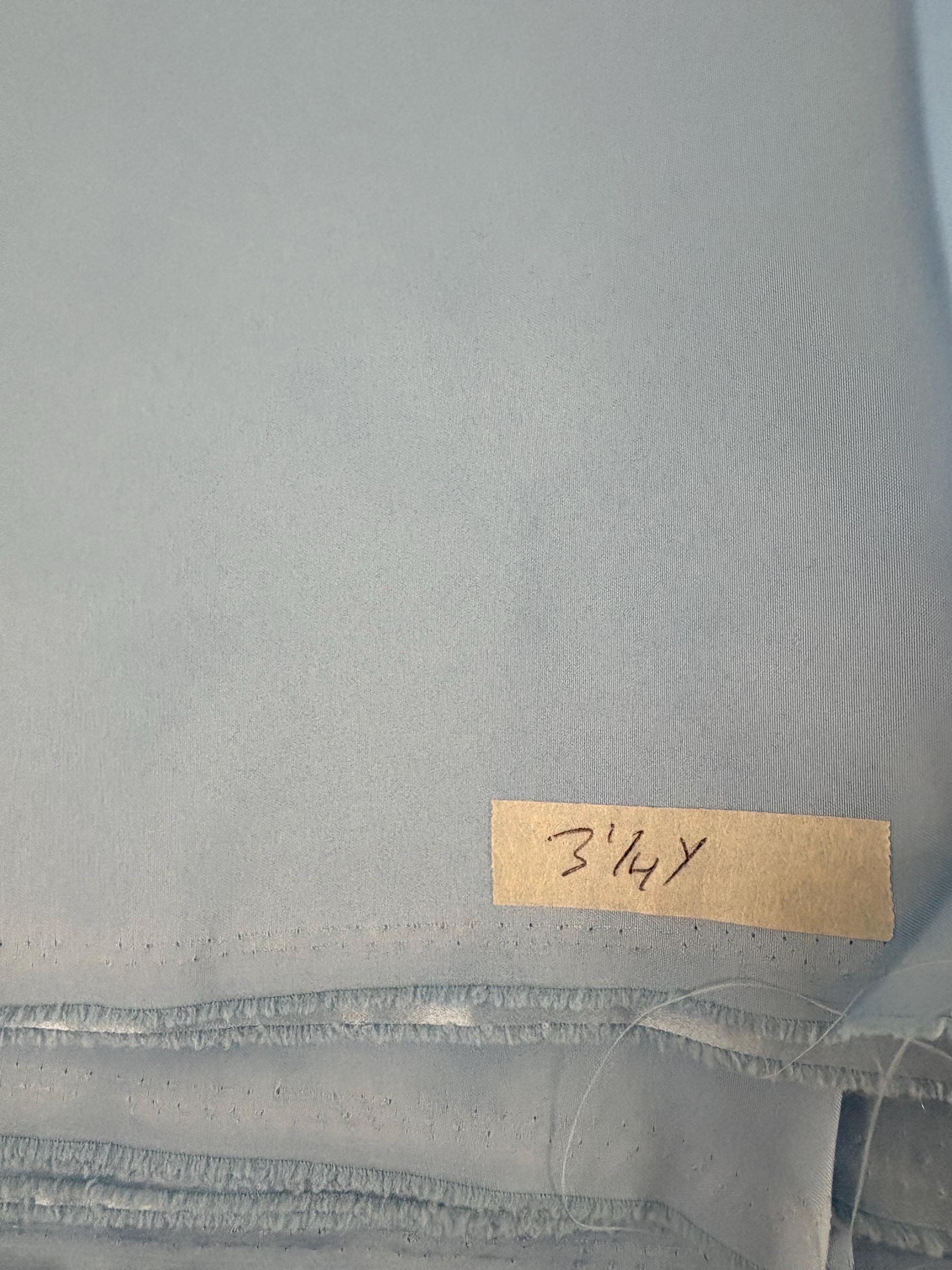 3 Yards Bridal satin fabric - Blue - 58" Width - Ref. Nas
