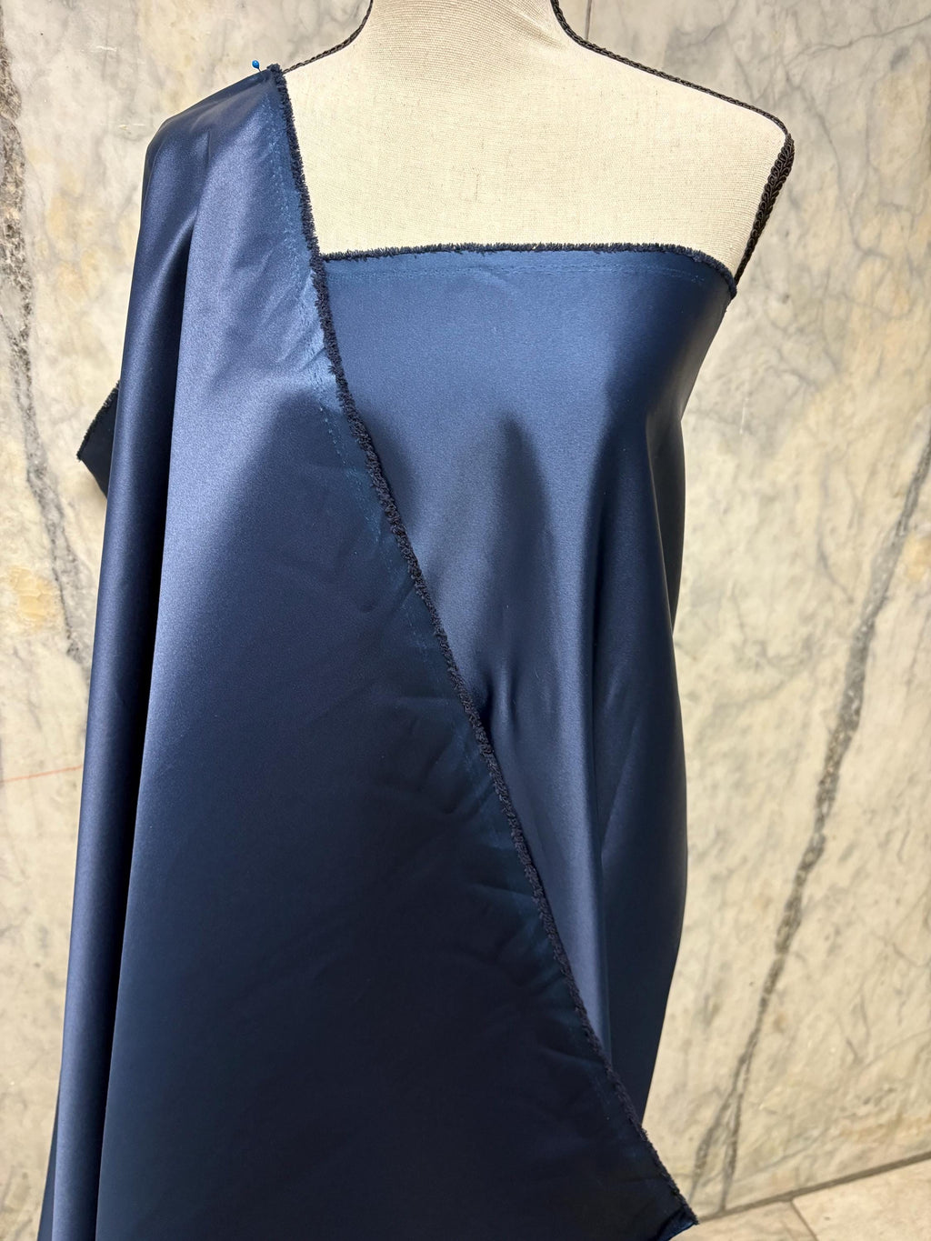 Bridal satin fabric - Navy - 58" Width - Ref. 595Nas
