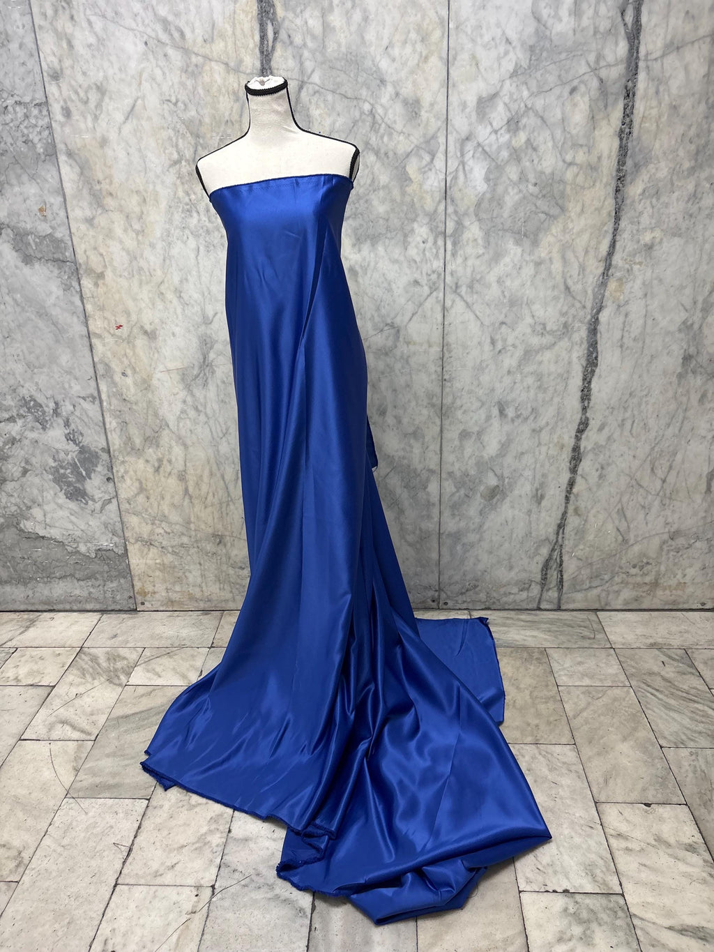 3.5 Yards Dull Bridal satin fabric - Royal Blue - 58" Width - Ref. 255Nas