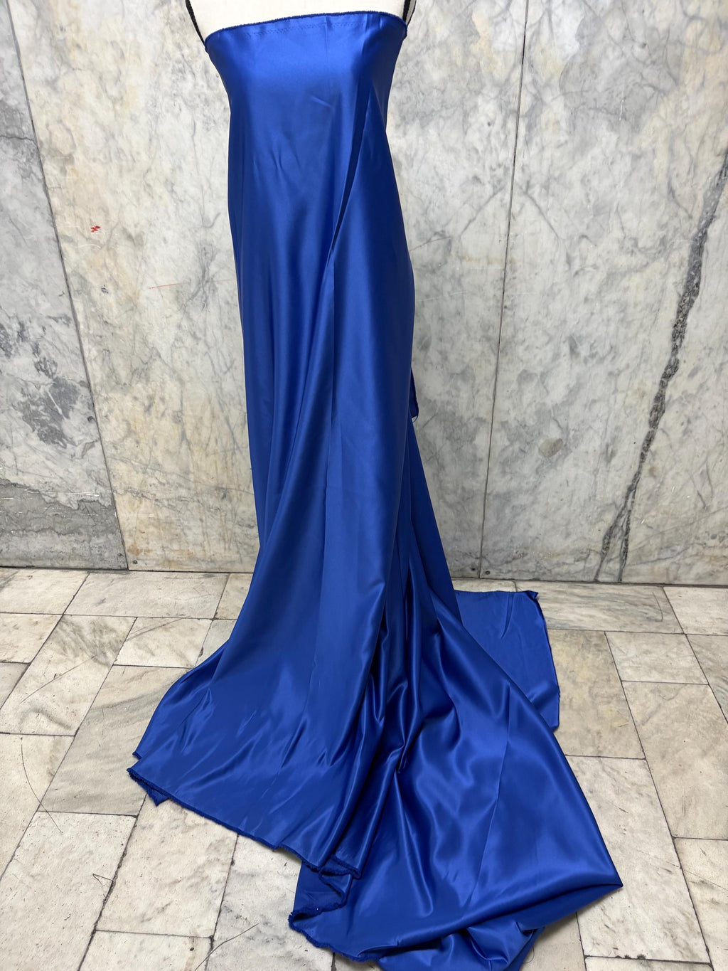 3.5 Yards Dull Bridal satin fabric - Royal Blue - 58" Width - Ref. 255Nas