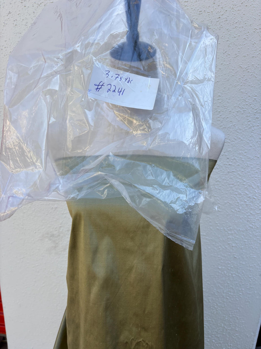 100% silk Dupioni taffeta fabric - Olive - 54" width - Ref 2241