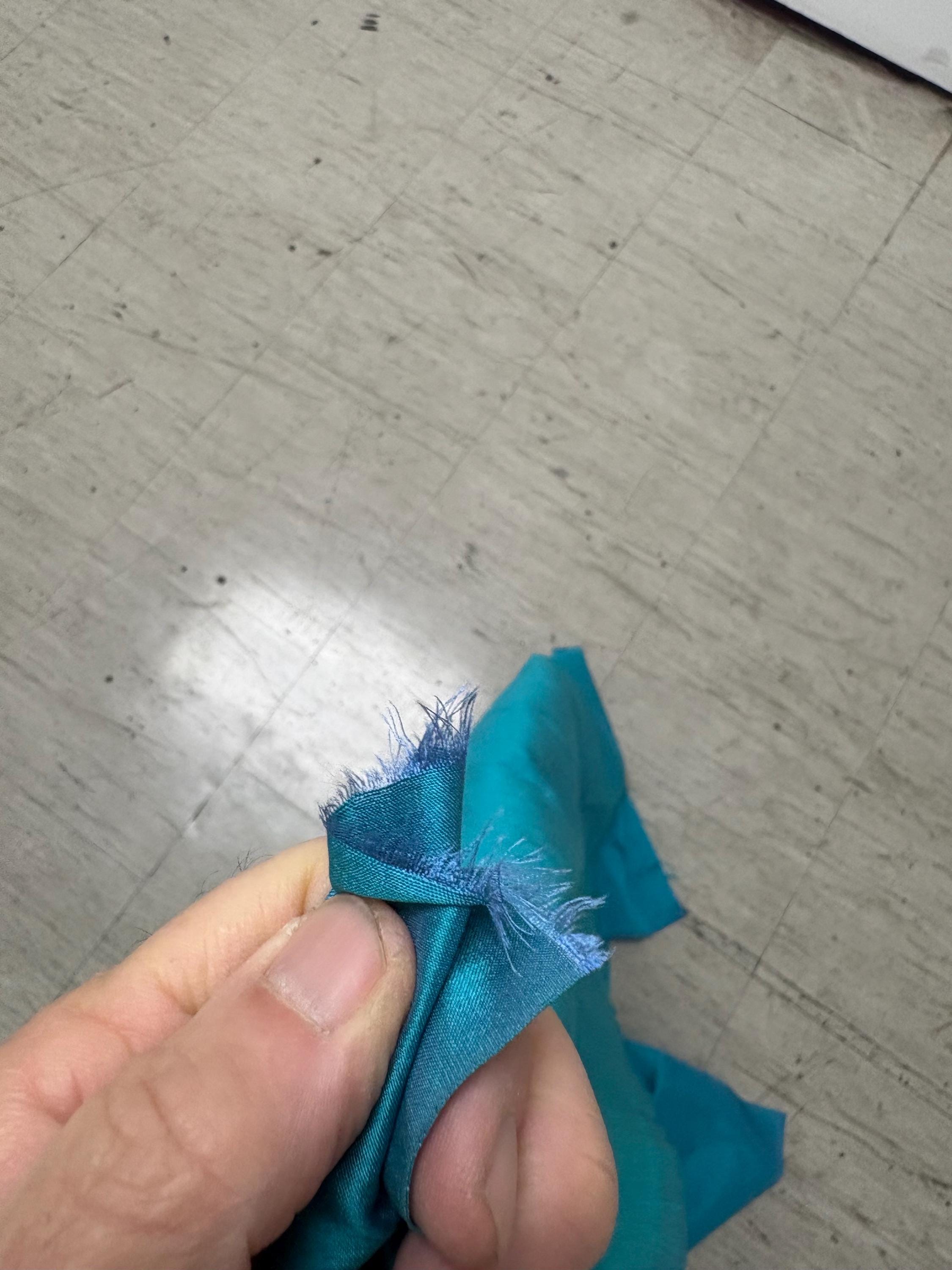 1.25 yards - 100% silk Taffeta fabric - Turquoise - 54" width - Ref. 2294-1