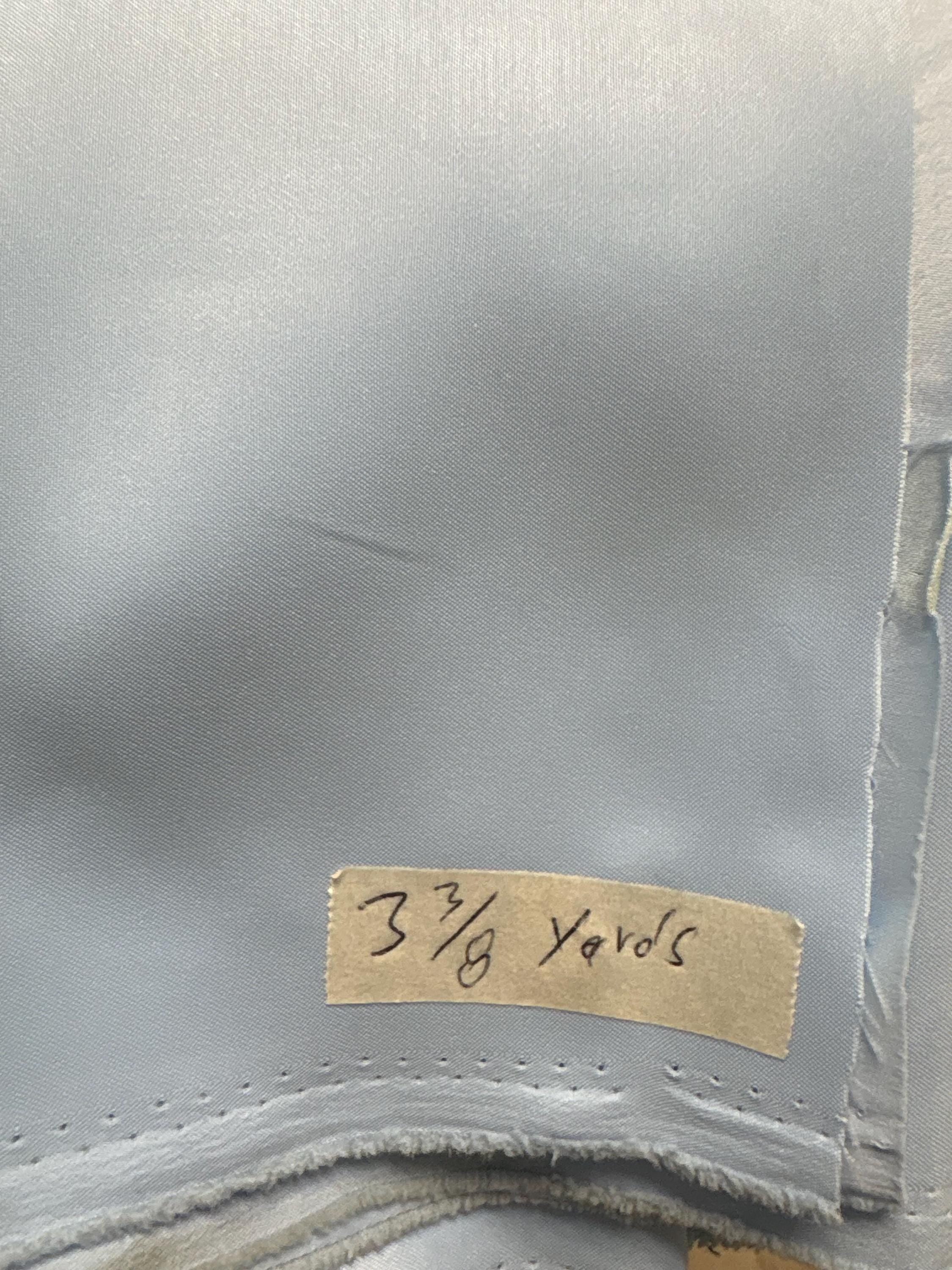 3.75 Yards Dull Bridal satin fabric - Blue - 58" Width - Ref. Nas3