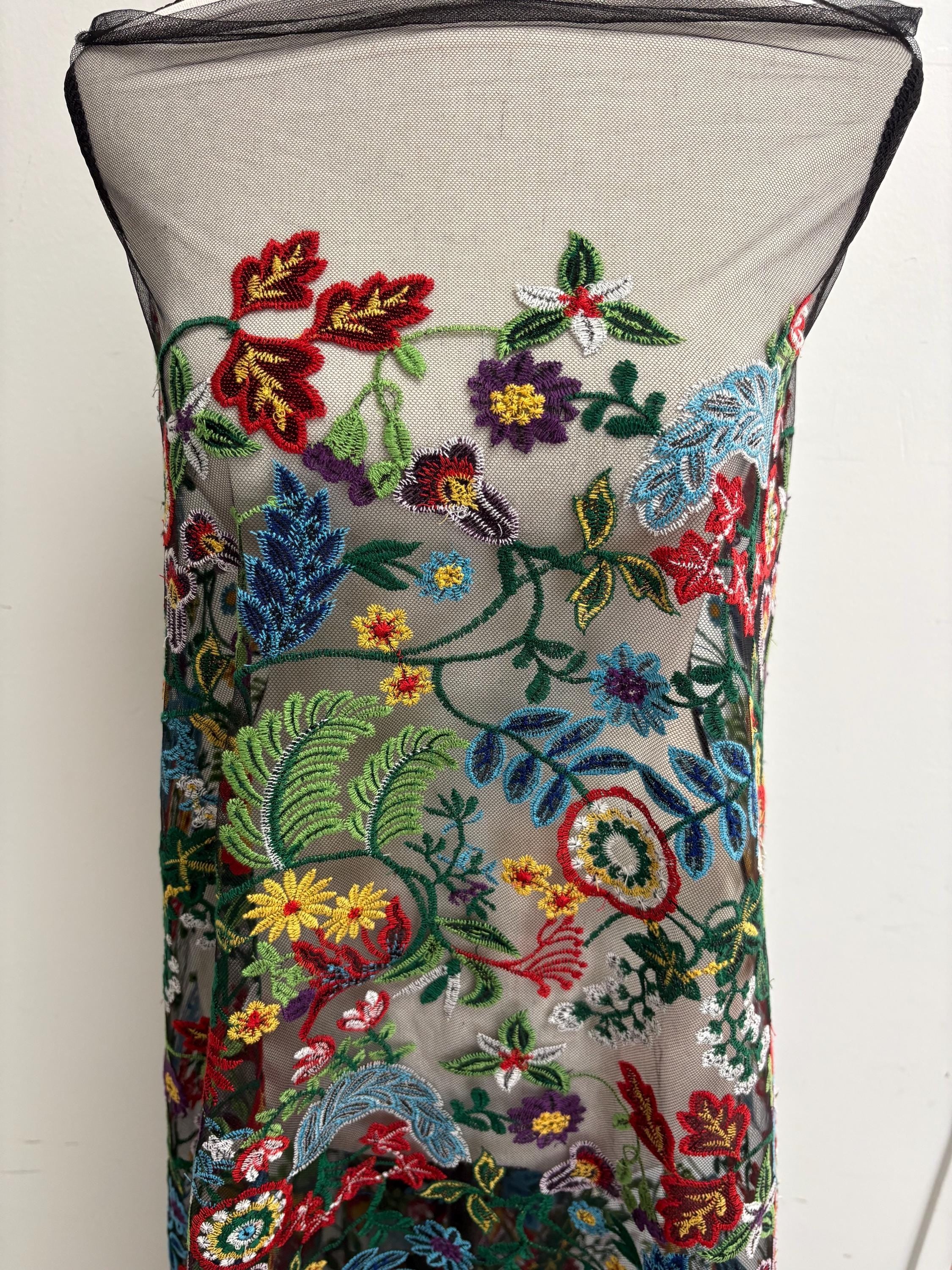 Lace Fabric - Design Multi Floral - Ref. BNG