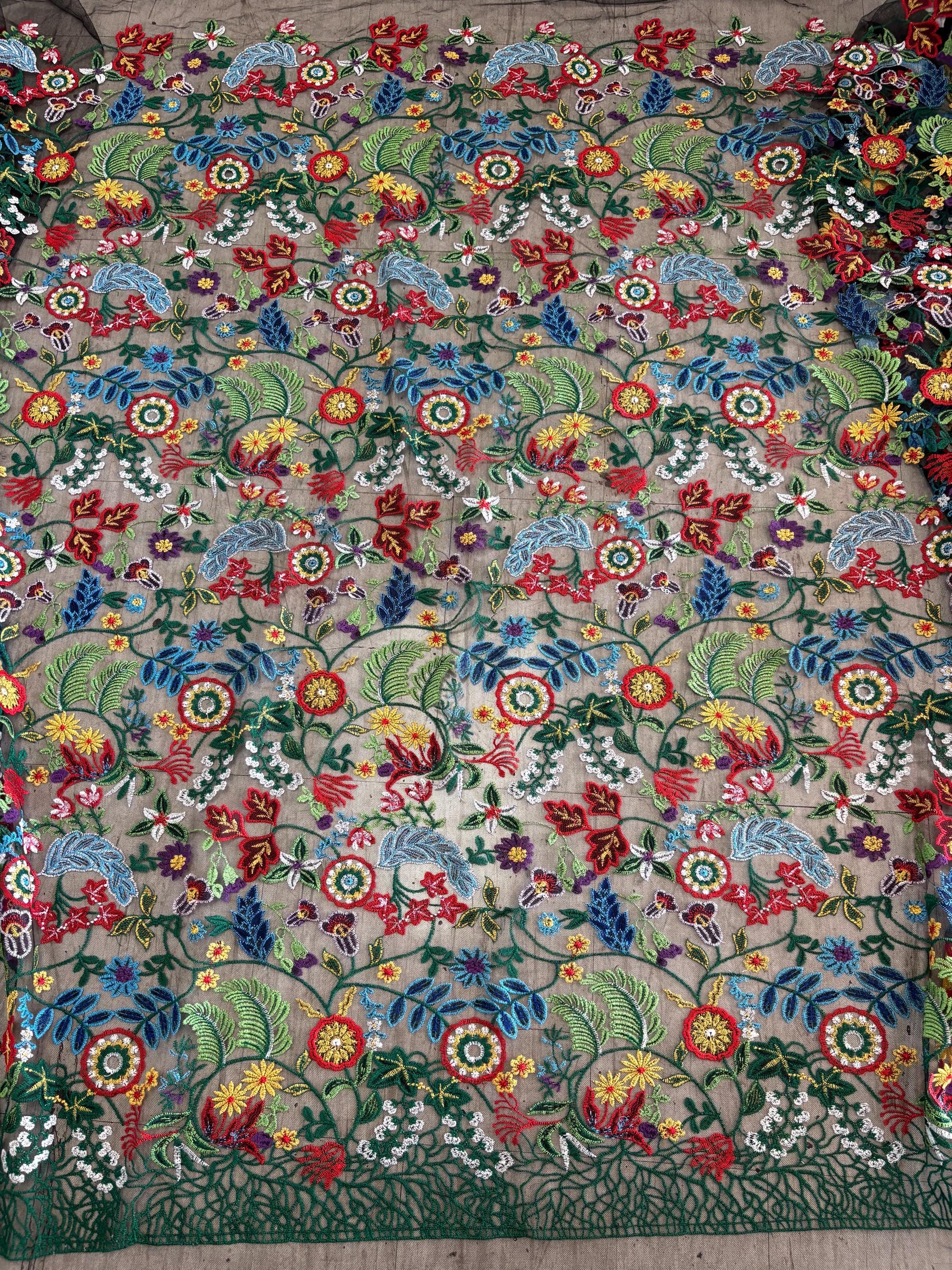 Lace Fabric - Design Multi Floral - Ref. BNG