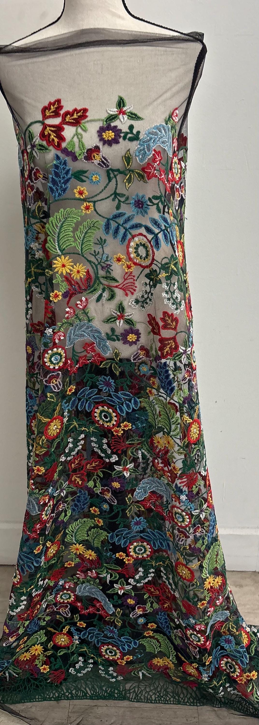 Lace Fabric - Design Multi Floral - Ref. BNG