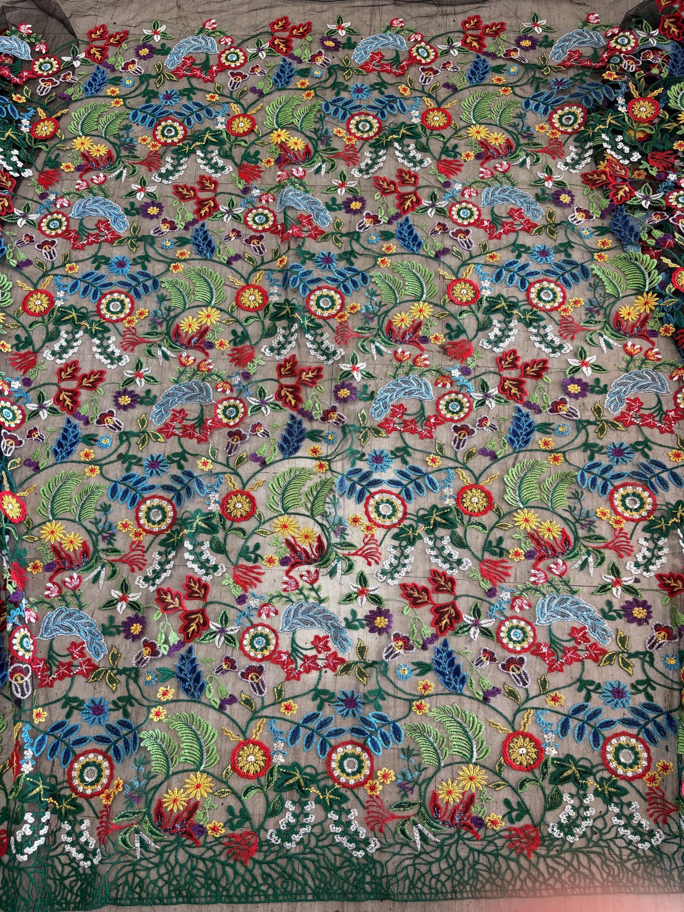 Lace Fabric - Design Multi Floral - Ref. BNG