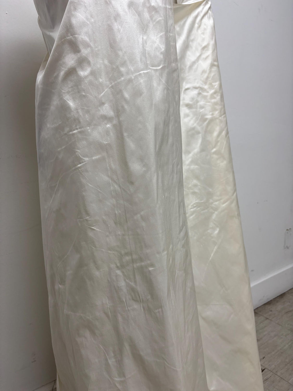 100% silk Dupioni fabric - Ivory - 54" width - Ref. 2273(2)