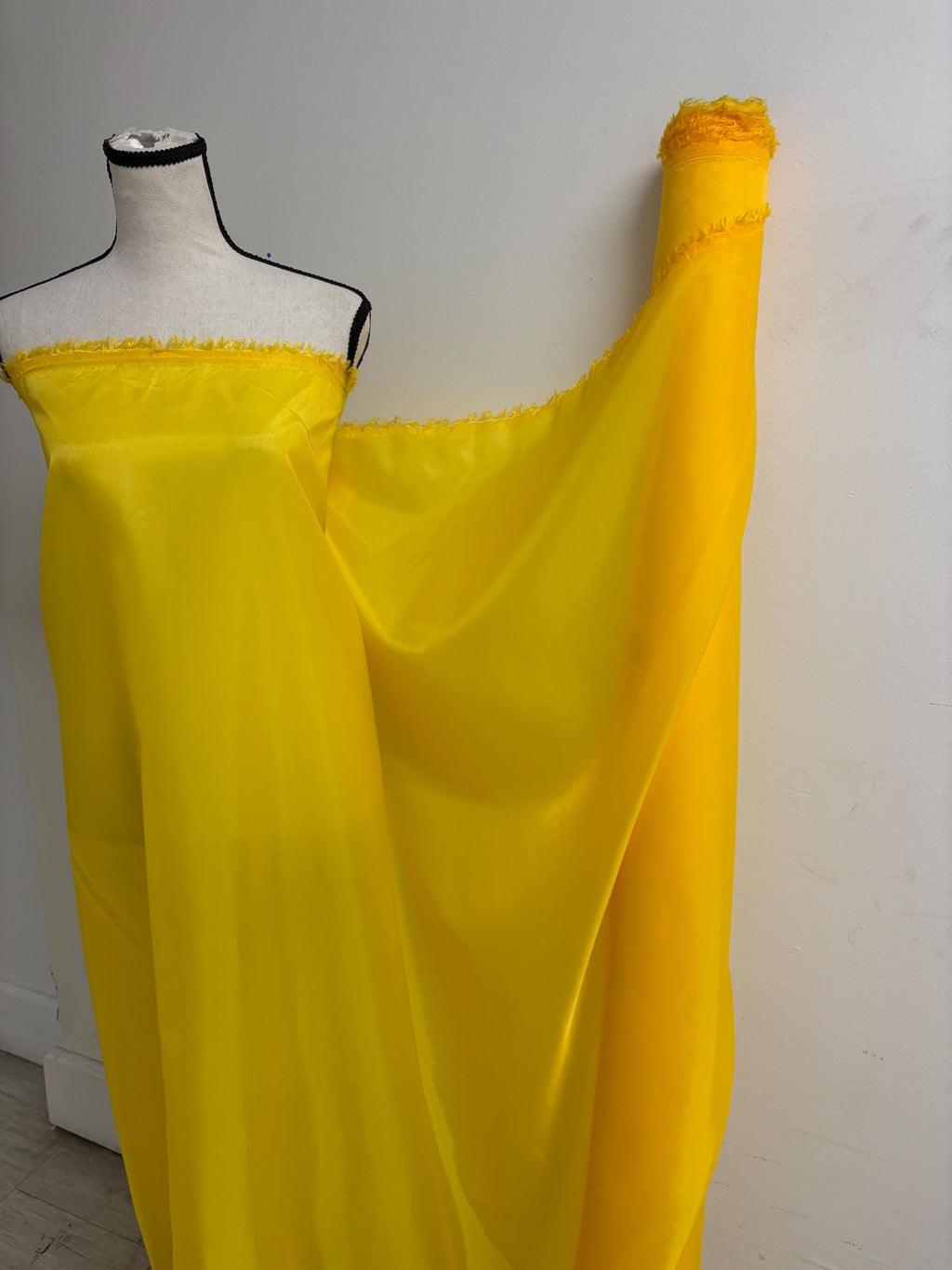 2 Yards Poly Lining Fabric - Canary Yellow - 58" Width