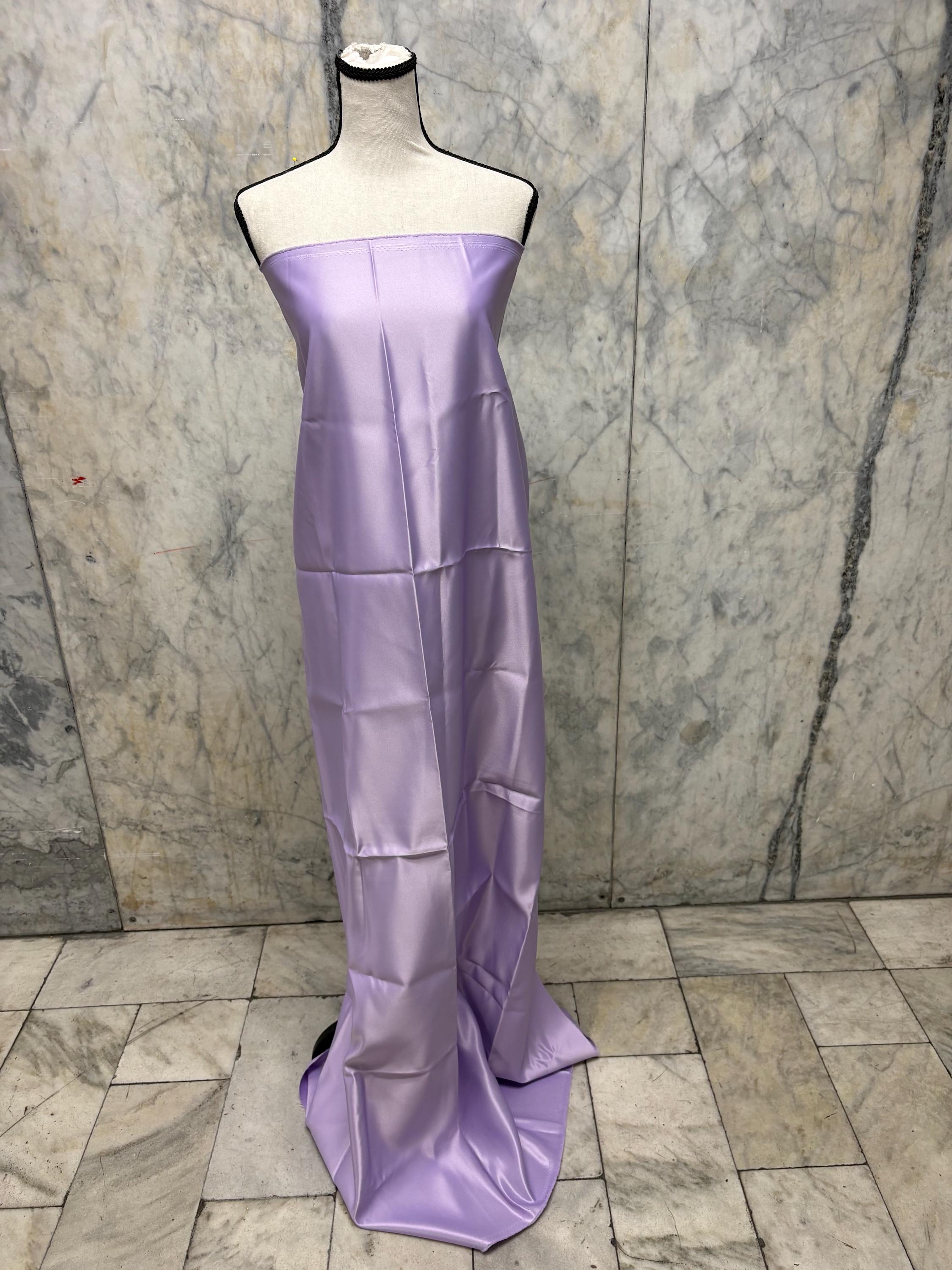 Dull Satin Fabric - Lavender - 58" Width