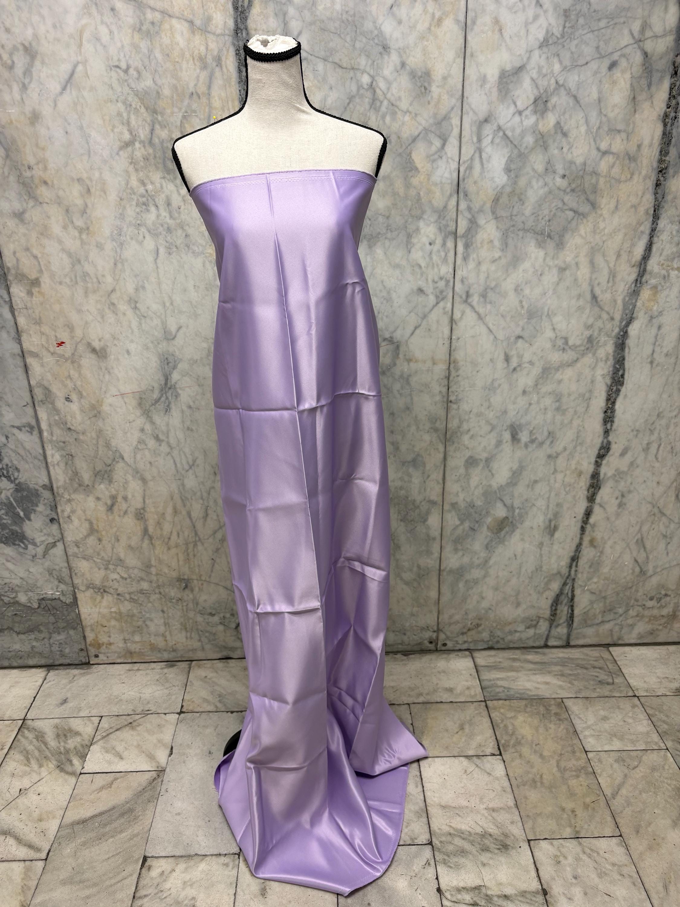 Dull Satin Fabric - Lavender - 58" Width