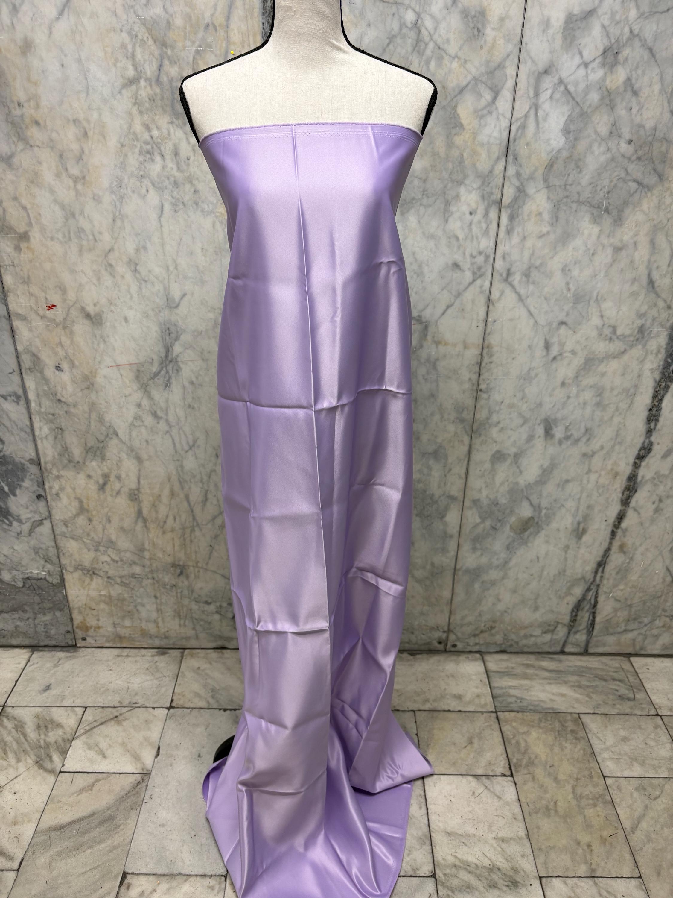 Dull Satin Fabric - Lavender - 58" Width