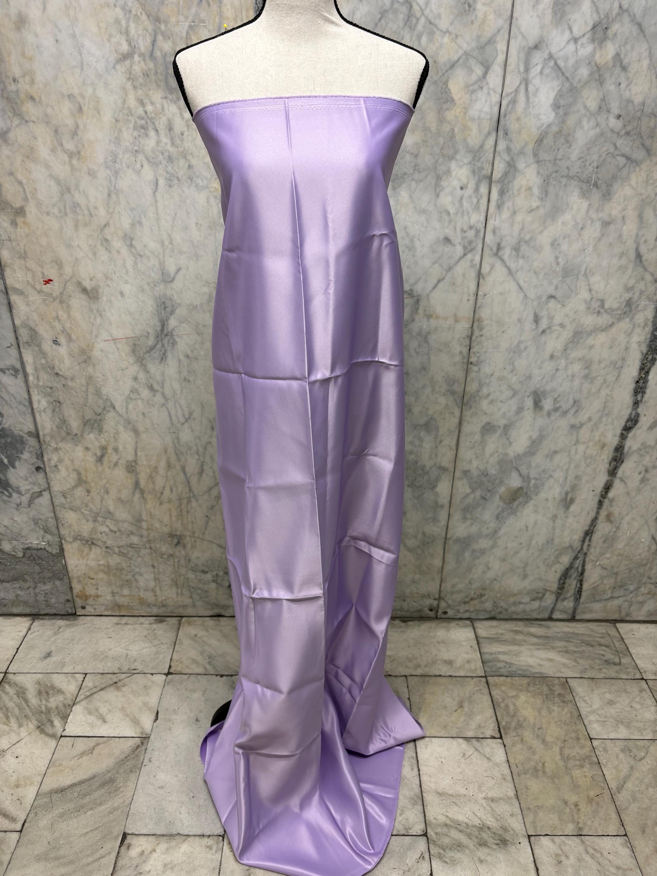 Dull Satin Fabric - Lavender - 58" Width