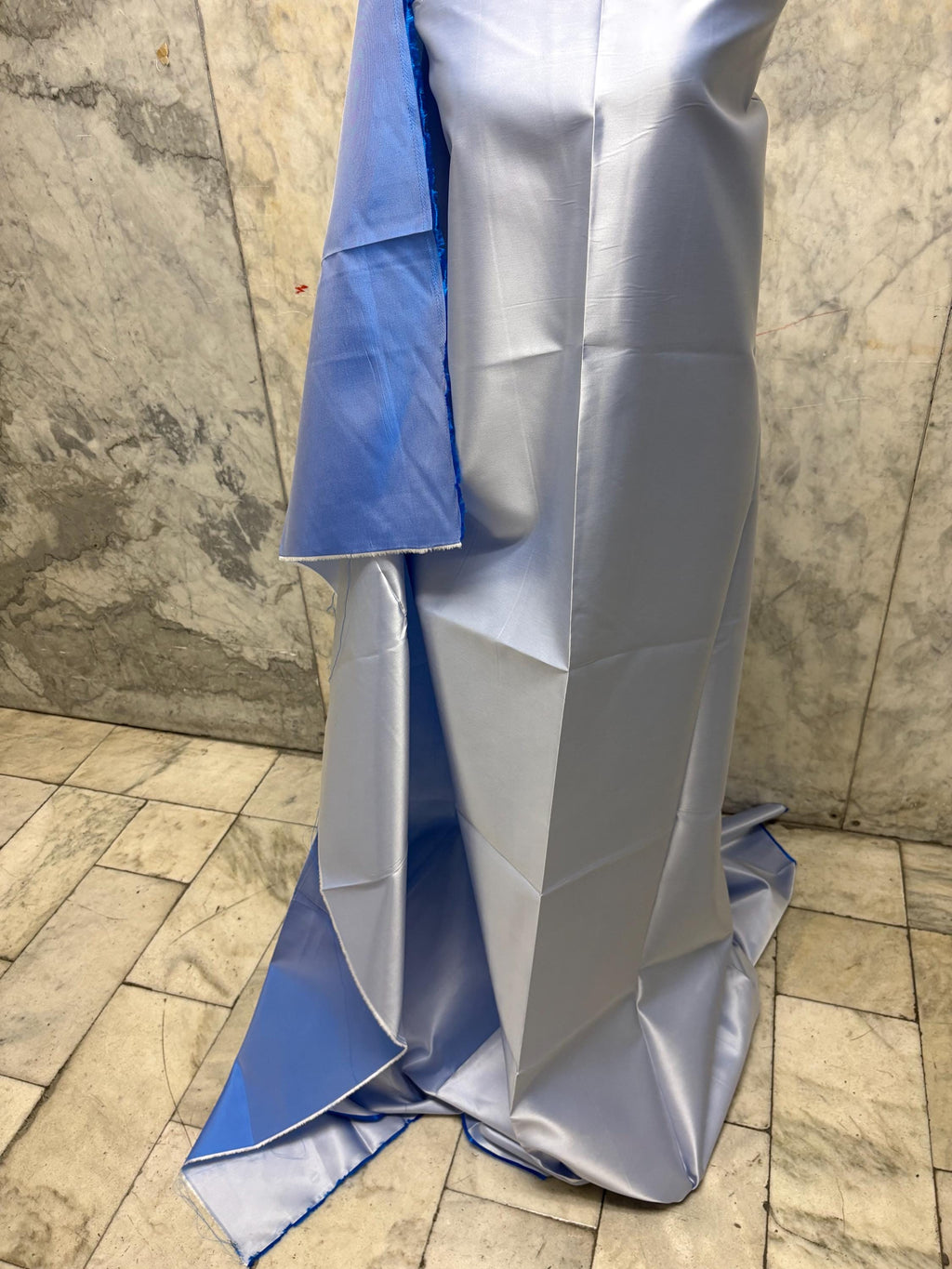 Two tone Taffeta fabric - Royal/Light Blue - 59" Width