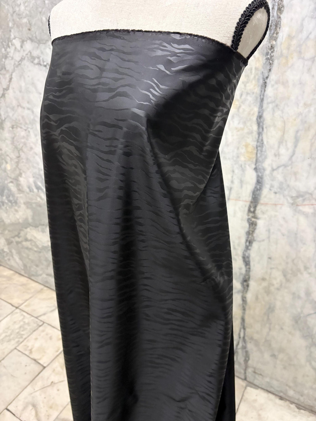 Taffeta fabric - Black Zebra Design - 52" Width Design More