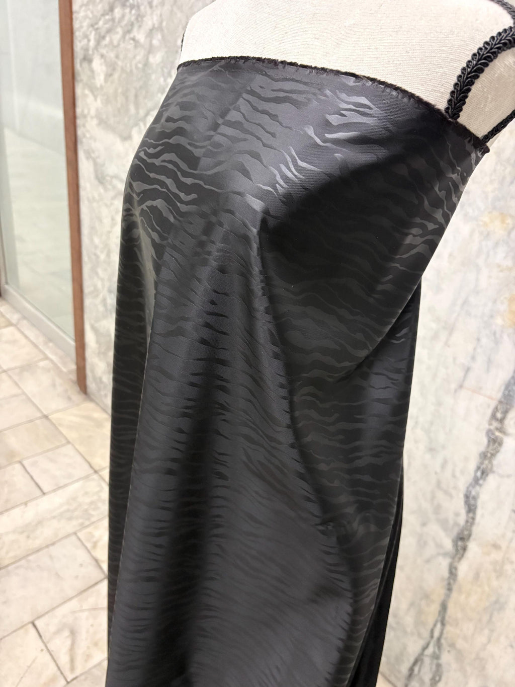 Taffeta fabric - Black Zebra Design - 52" Width Design More