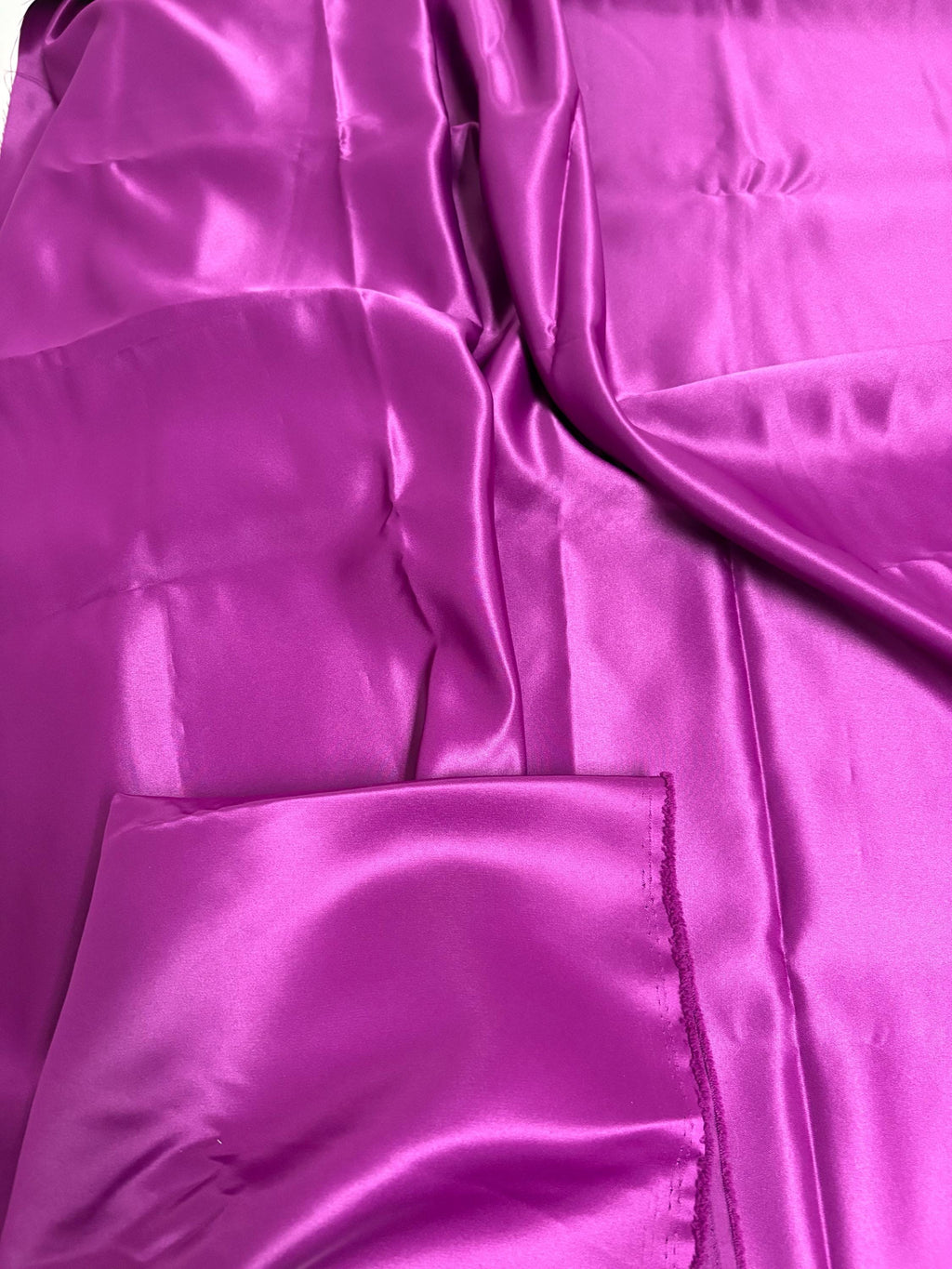 Dull Bridal satin fabric - Magenta 1437 - 58" Width