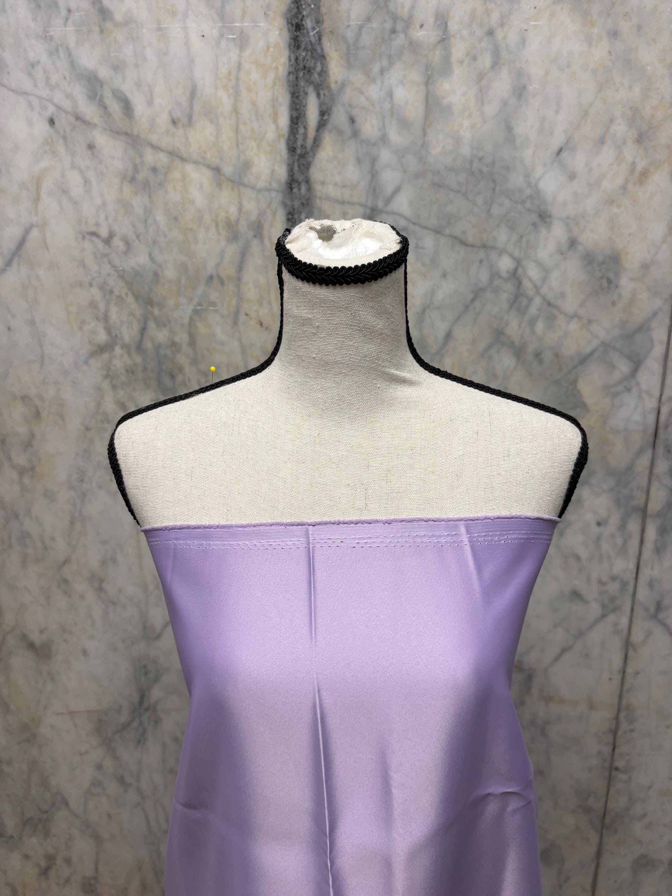 Dull Satin Fabric - Lavender - 58" Width