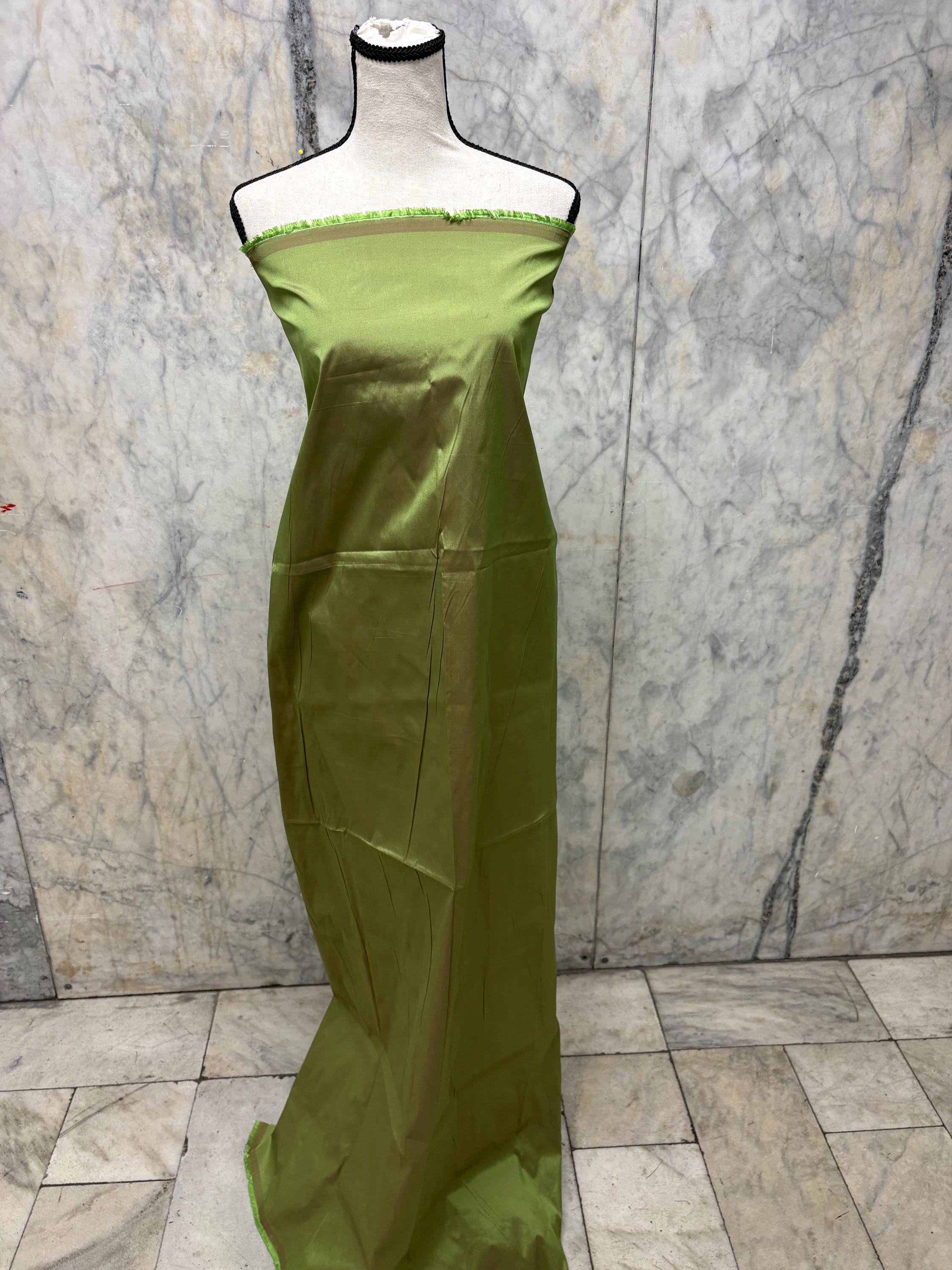 Two Tone Taffeta fabric - Olive/Fuchsia - 58" Width
