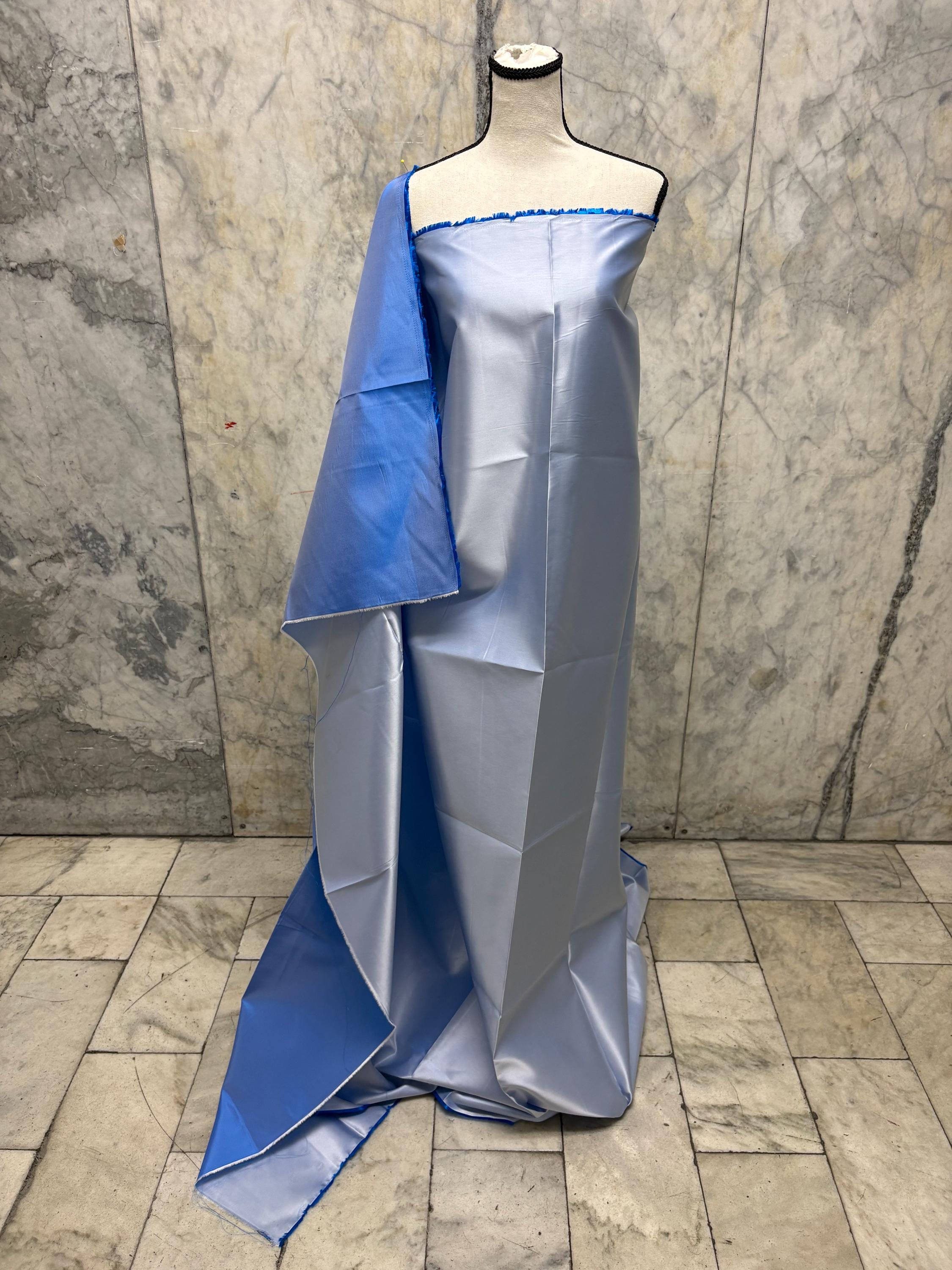 Two tone Taffeta fabric - Royal/Light Blue - 59" Width