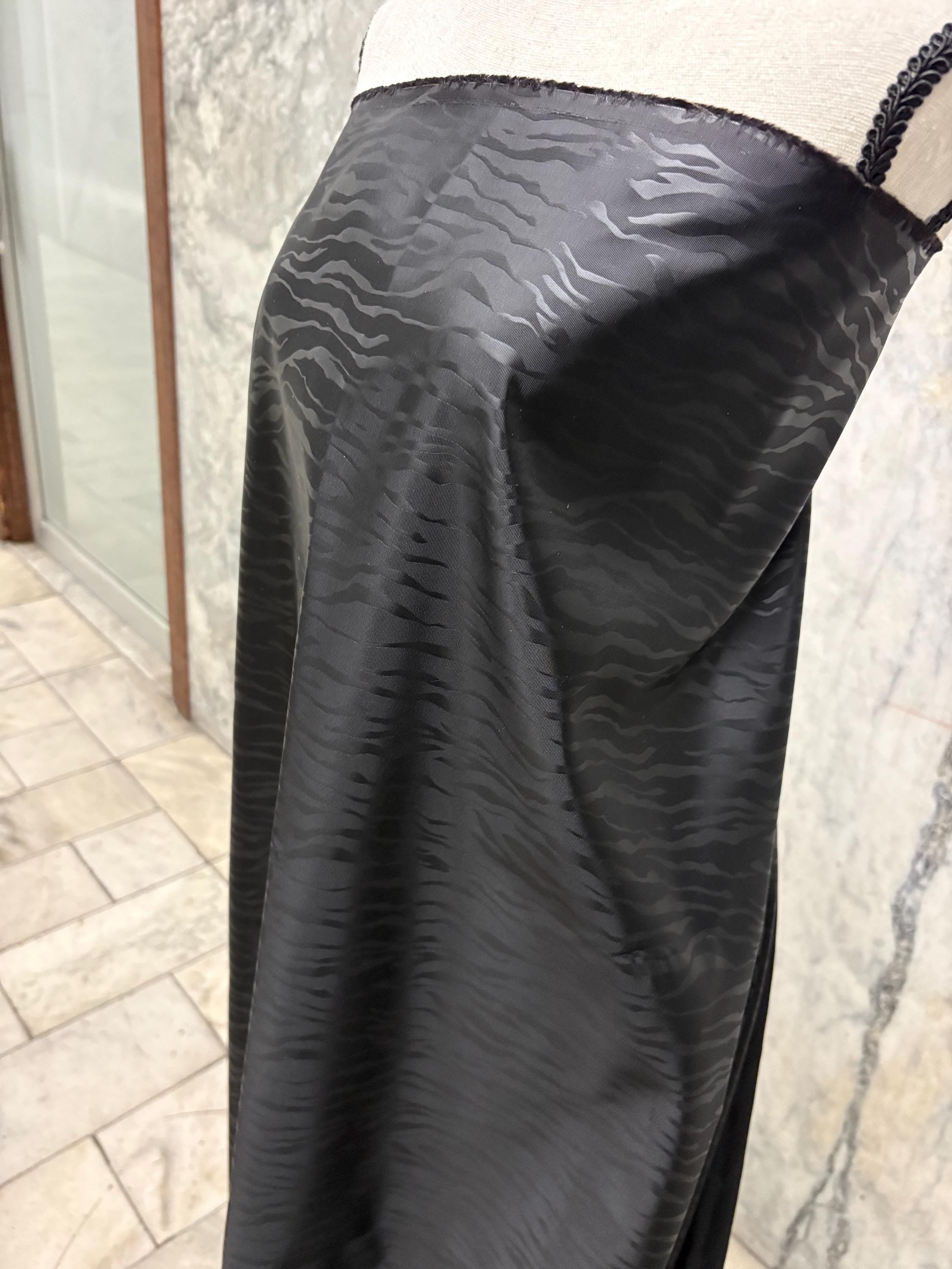 Taffeta fabric - Black Zebra Design - 52" Width Design More