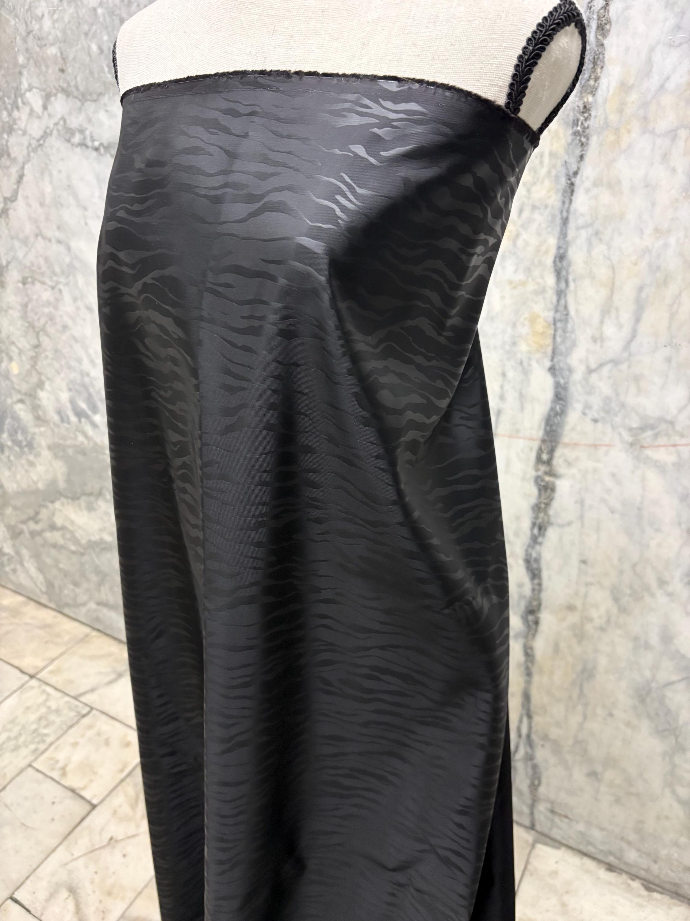 Taffeta fabric - Black Zebra Design - 52" Width Design More