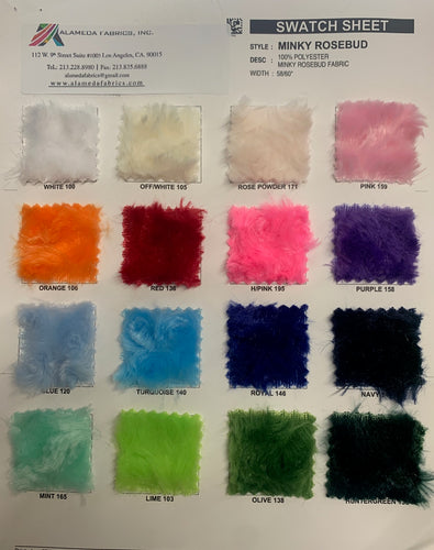 Minky Rosebud Fabric,