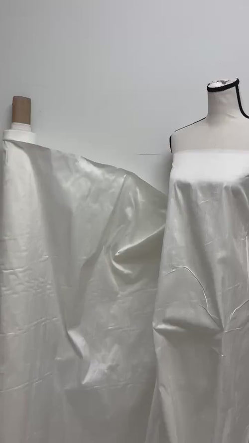 100% silk Dupioni fabric - Off white - 54" Width - Ref. 2273 NAS