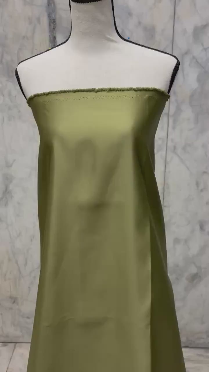 Dull Satin Fabric - Olive - 58" Width - Ref. Bng