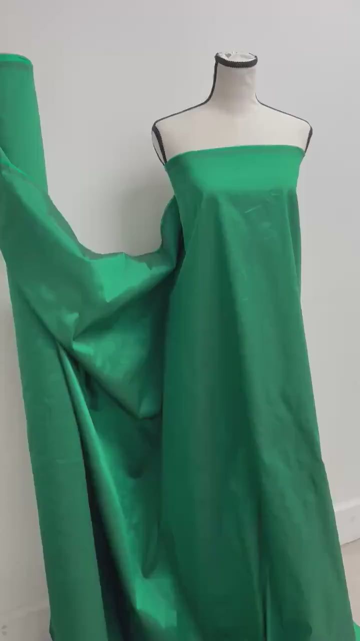 Taffeta Fabric - Green 078 - 54" Width - Ref. Sonia 078.