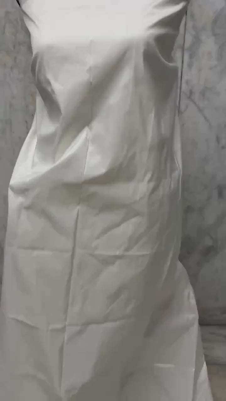 100% silk Dupioni Taffeta width 54" color Light ivory. Machine made, fabric has slubs. Free sample. shop with confidence. item# 1199