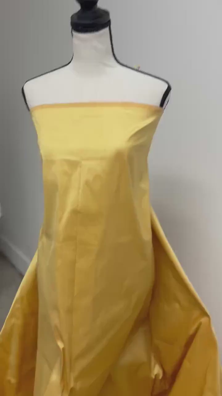 100% Silk Taffeta fabric- Gold - 54" width