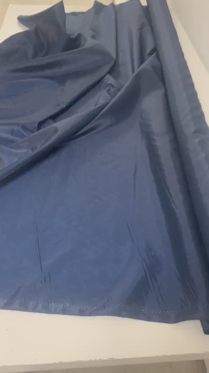 A 2 yards cut Lining fabric color navy, polyester, width 59", sell by 2 yards continuous.