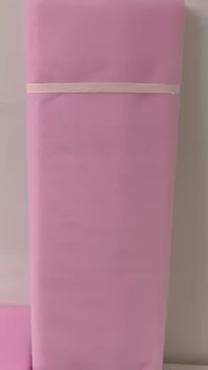 Color Lt.Pink 08 Tulle 1 bolt 40 yards width 54", double fold, . Tela de tul. use for party decoration. craft fabric. wedding vale and tutu